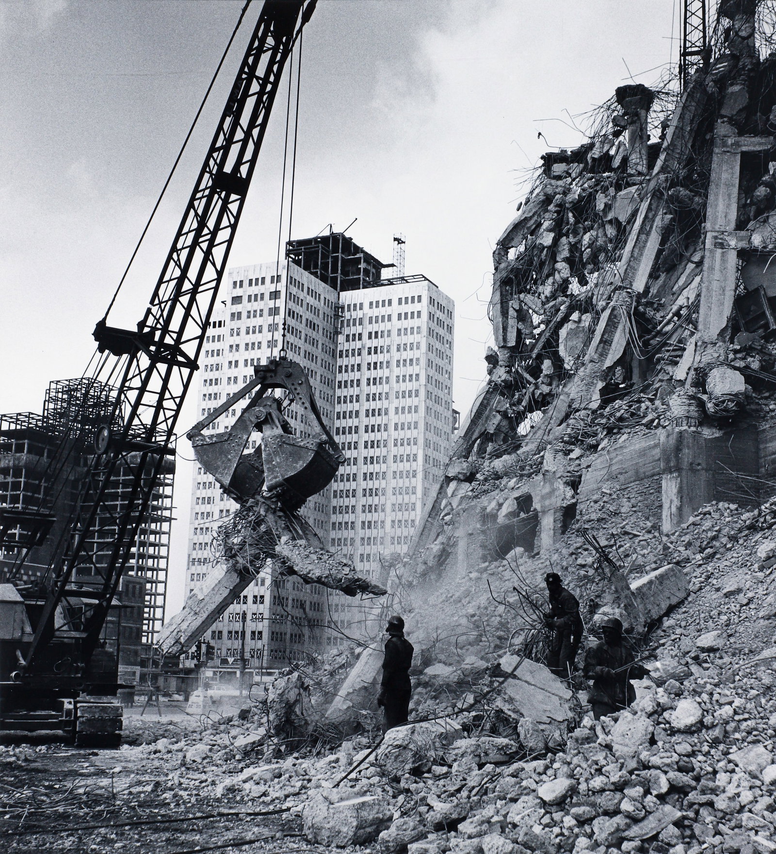 Clyde Hare Demolition at One Gateway Signed Photograph (1 of 4)