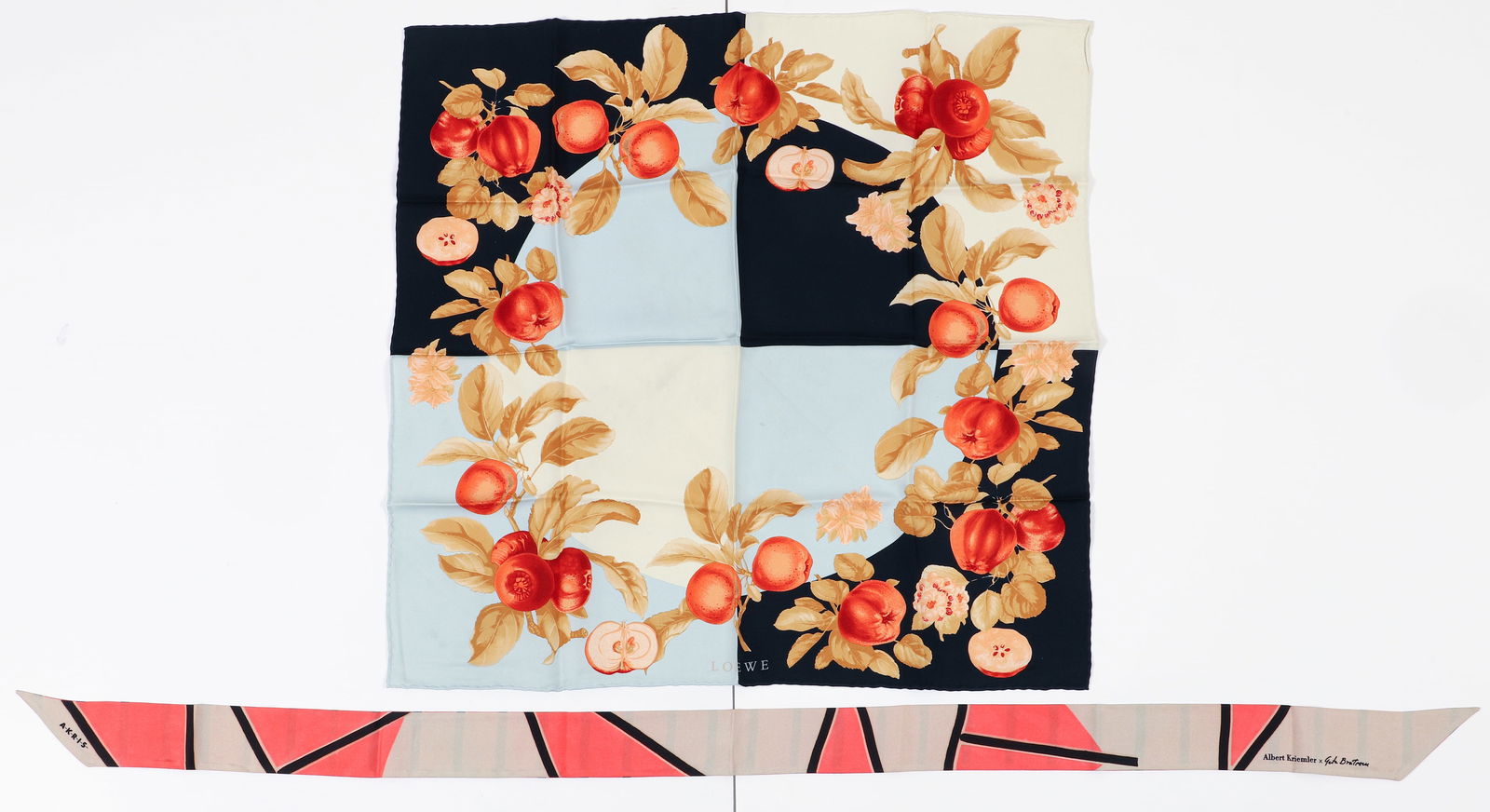 2 Silk Scarves by Loewe and Akris (1 of 7)