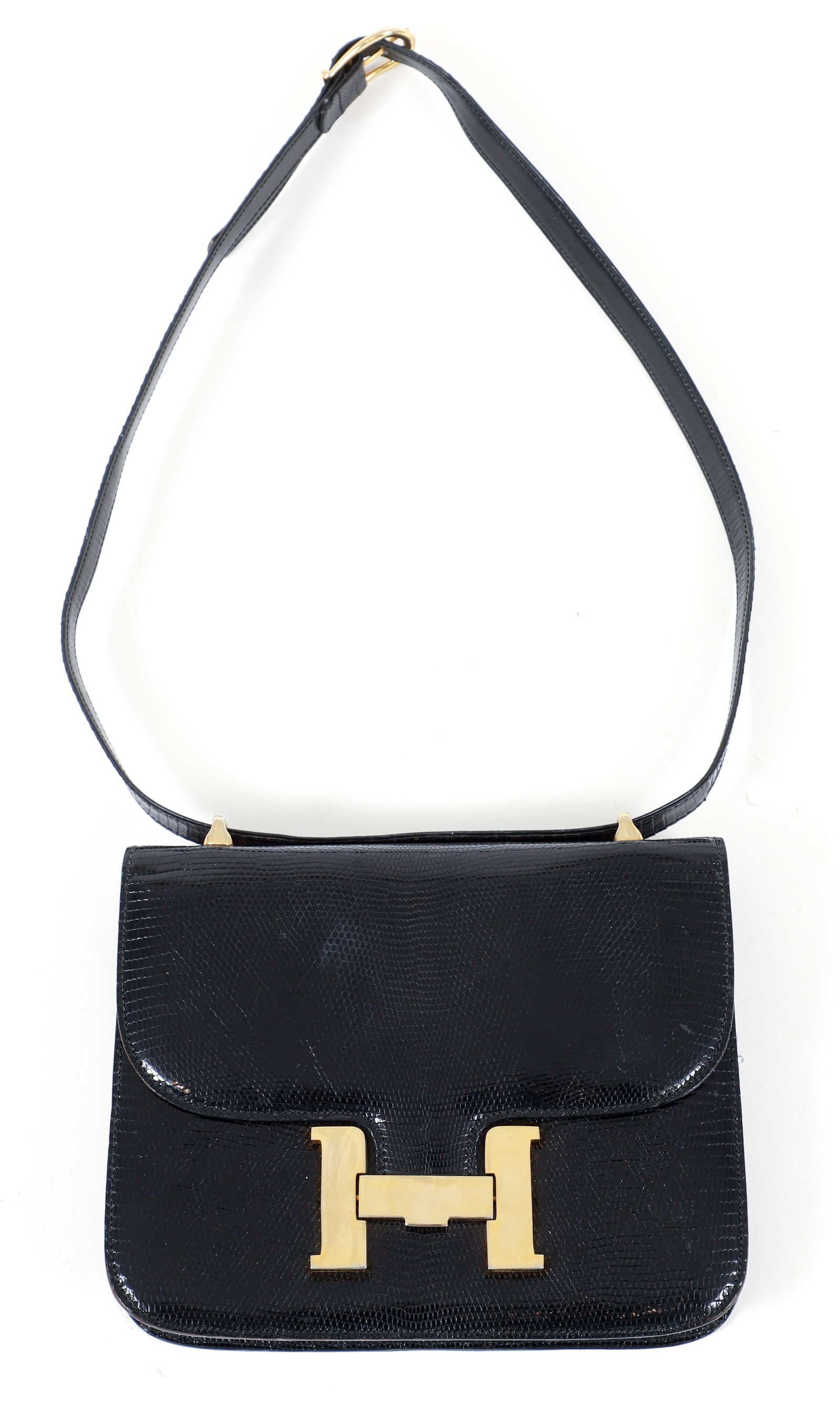 Vintage Lederer de Paris Constance H Buckle Shoulder Bag (1 of 3)