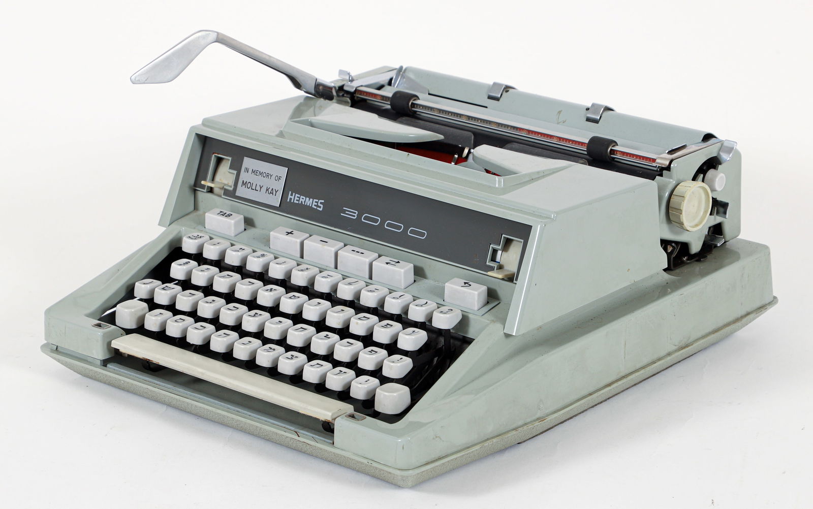 Paillard-Bolex Vintage Hermes 3000 Hebrew Typewriter (1 of 7)