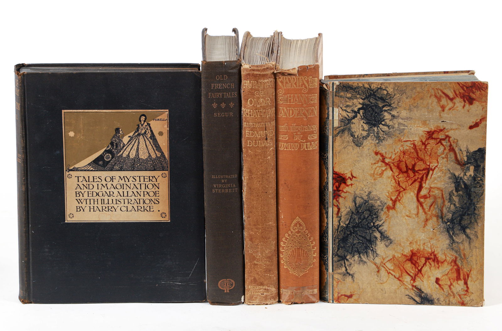 5 Illustrated Classics with Color Plates Poe, Clarke, Dulac (1 of 6)