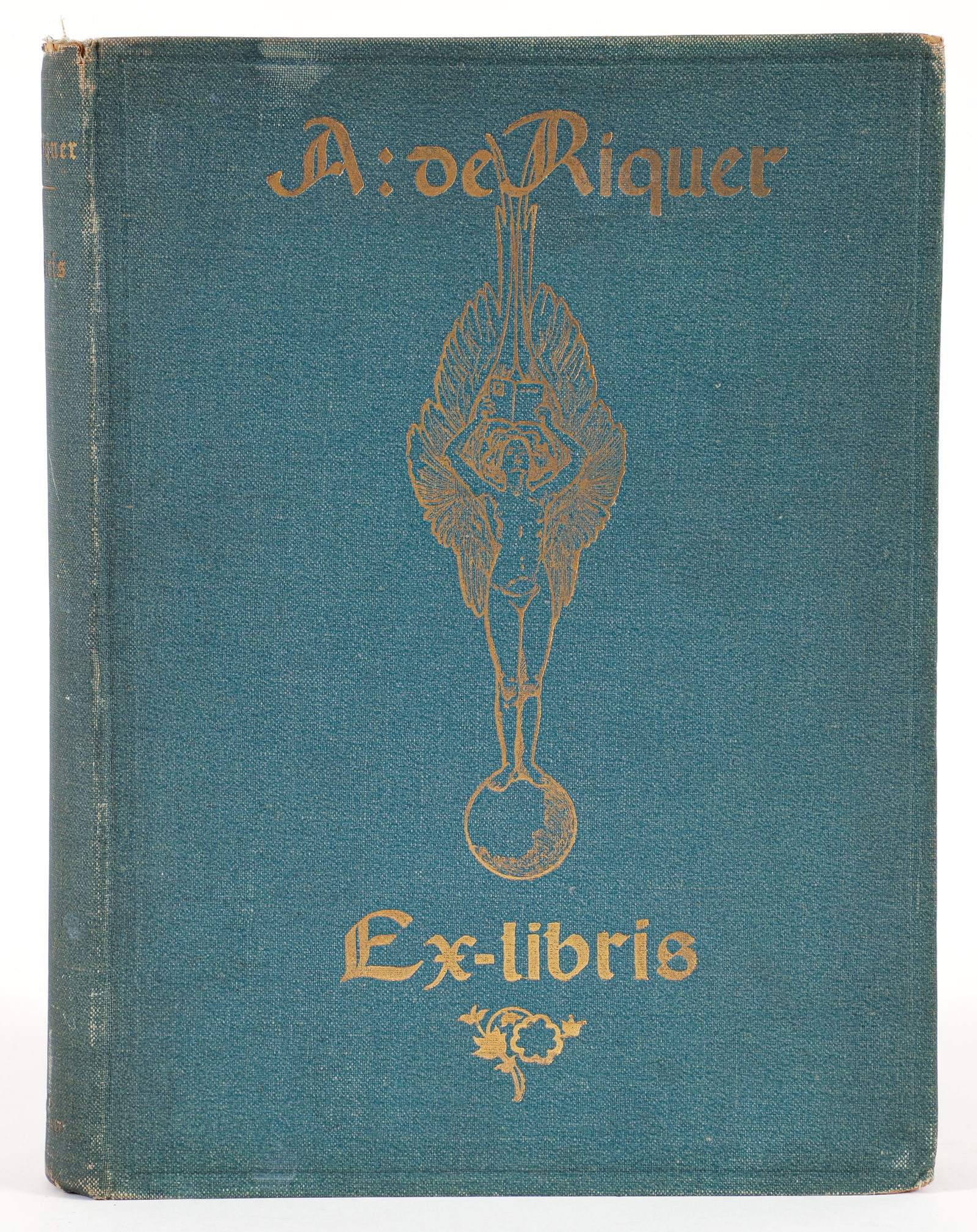 Alexander de Riquer Ex Libris 63 bookplates, 1 of only 10 copies 1903: Riquer, Alexander de (Catalan/Spanish, 1856-1920), Ex-Libris, 1903, one of only 10 copies on special paper. Includes a total of 63 original bookplates. 62 of them are tipped-in; the other, for Comte d