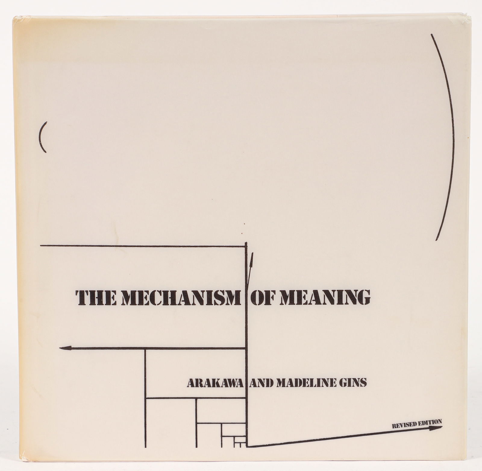Madeline Gins Arakawa SIGNED Mechanism of Meaning: Arakawa and Madeline Gins, The Mechanism of Meaning, inscribed and signed by Gins on the half-title page to Leon Arkus, the former director of the Carnegie Museum of Art in Pittsburgh, PA. 1988, revis