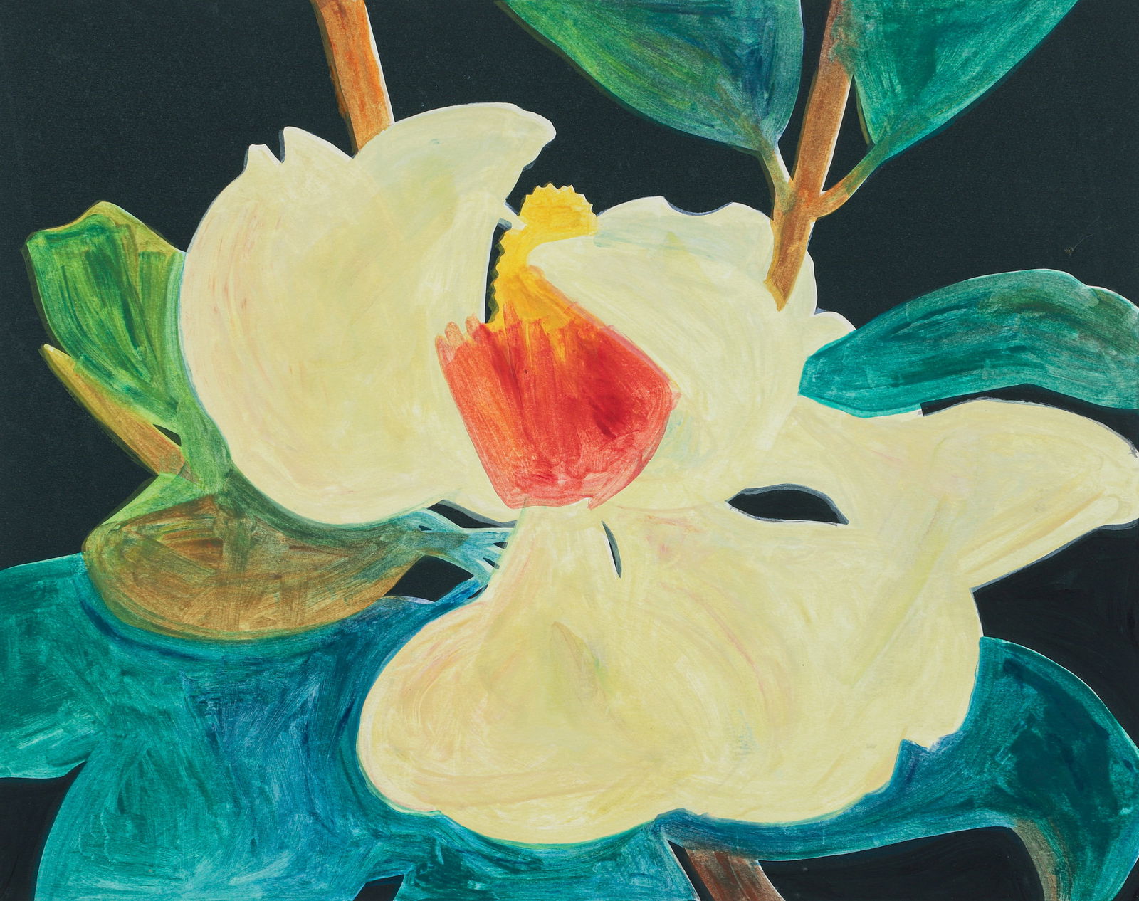 Gary Bukovinik 1987 color monoprint Water Lily: Bukovnik, Gary (American , born 1947), Water Lily, 1997, color monoprint, 16.5 x 21 inches, pencil signed, dated, and numbered 13/15 EV, framed 25.5 x 29 inches