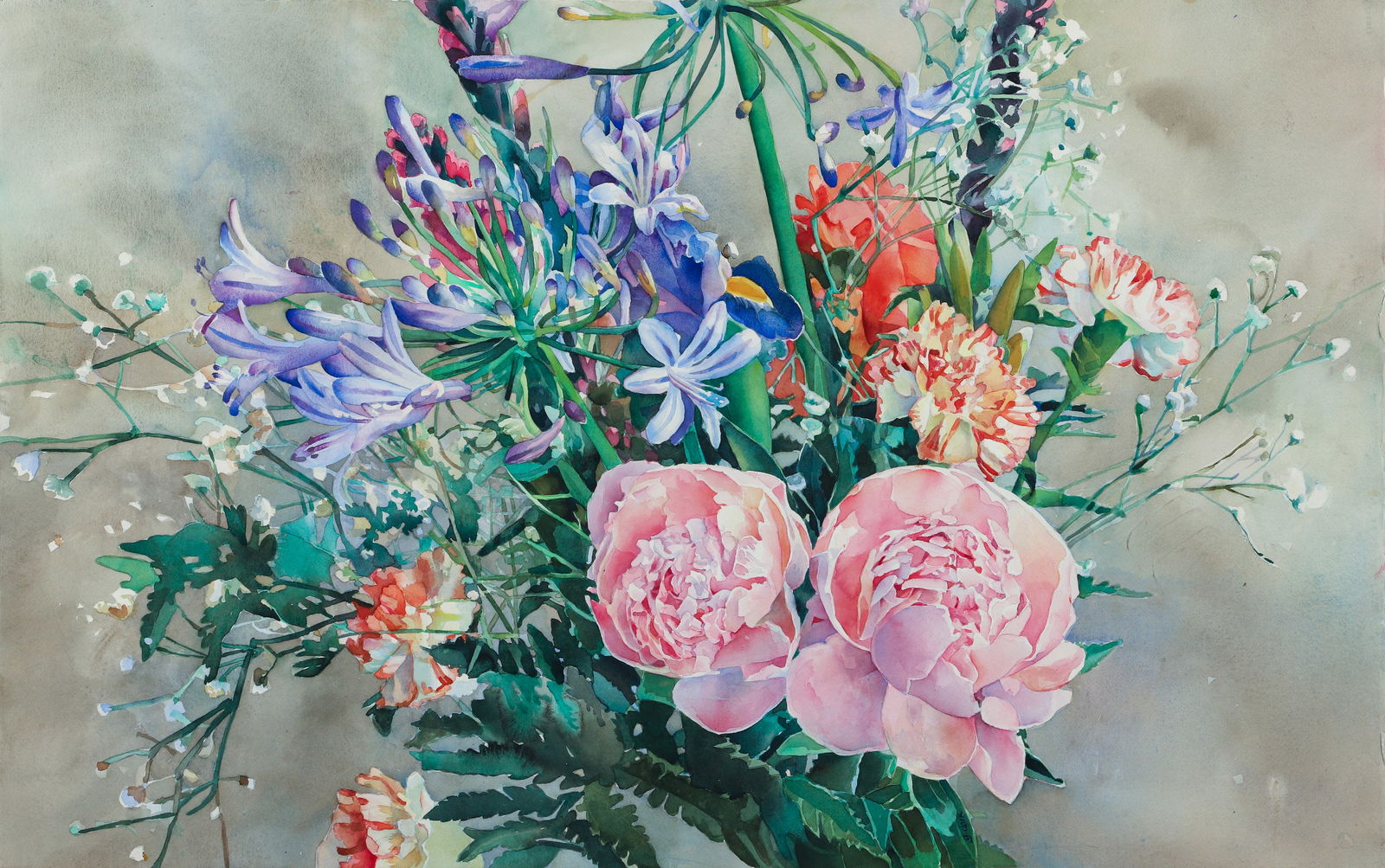 Grace Clark watercolor Garden Study (1 of 3)