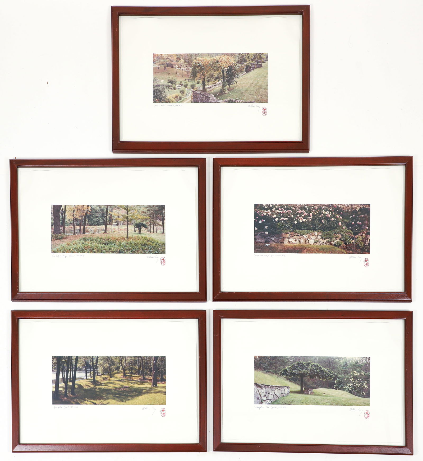 5 William Corey color photographs from Innisfree, America?s Greatest Garden 1988 (1 of 6)