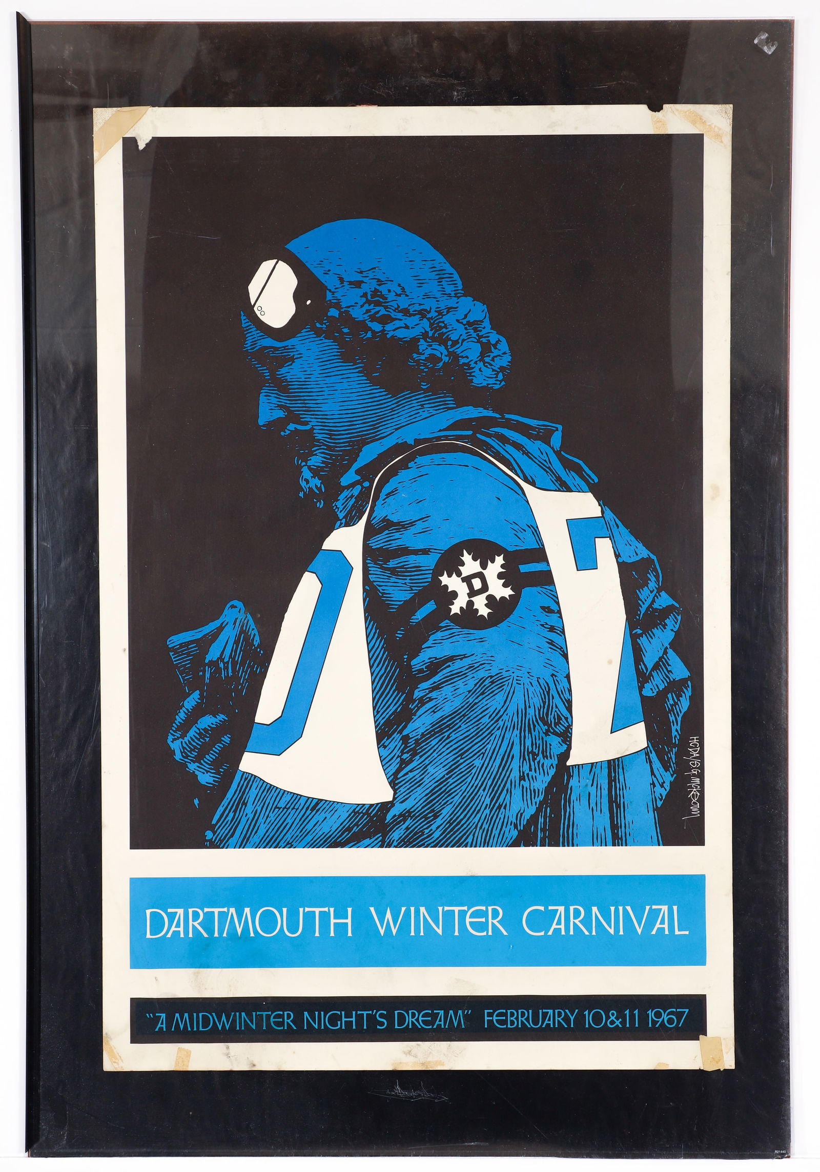 1967 Dartmouth Winter Carnival Blue Poster (1 of 2)