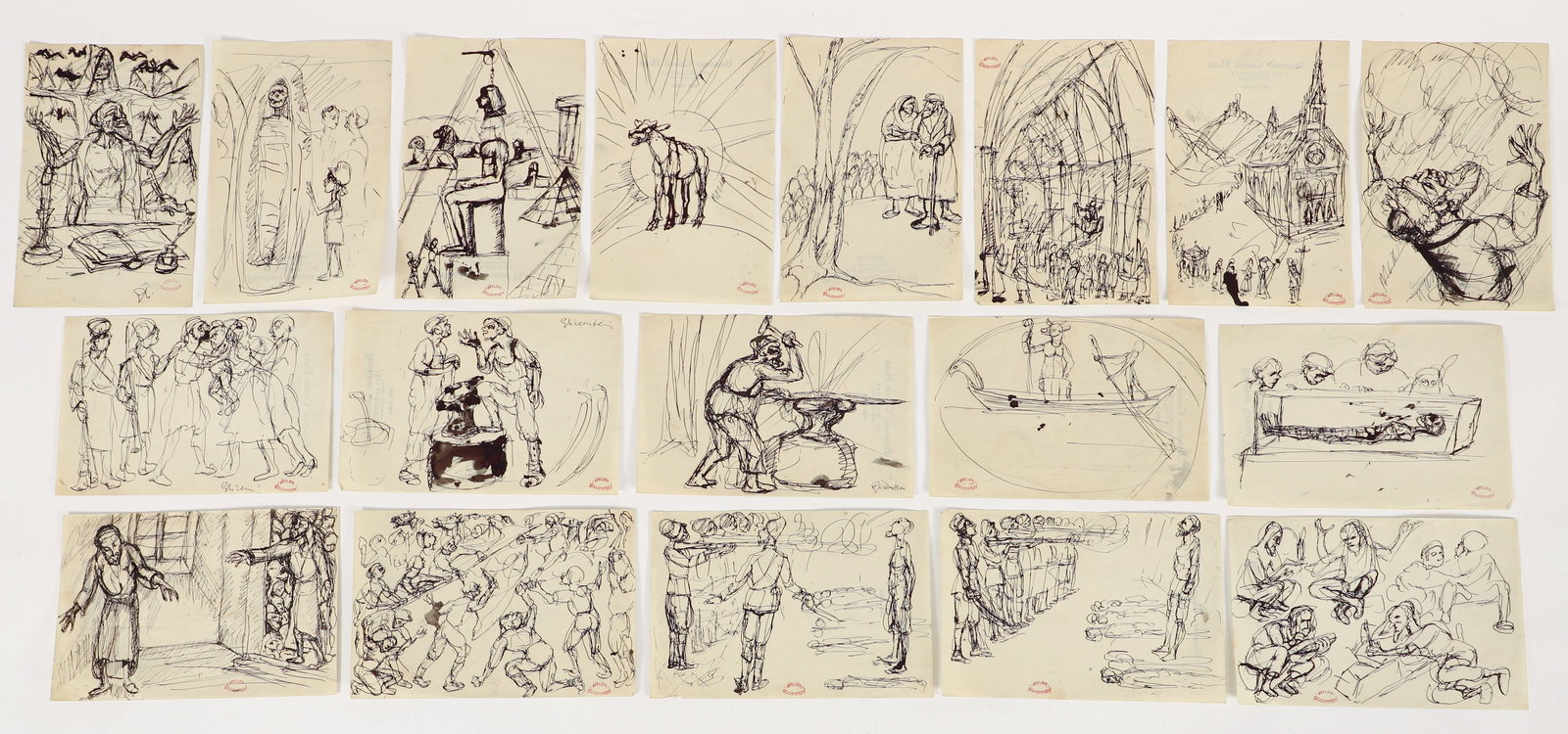 18 Enrico Glicenstein Biblical Illustrations (1 of 5)