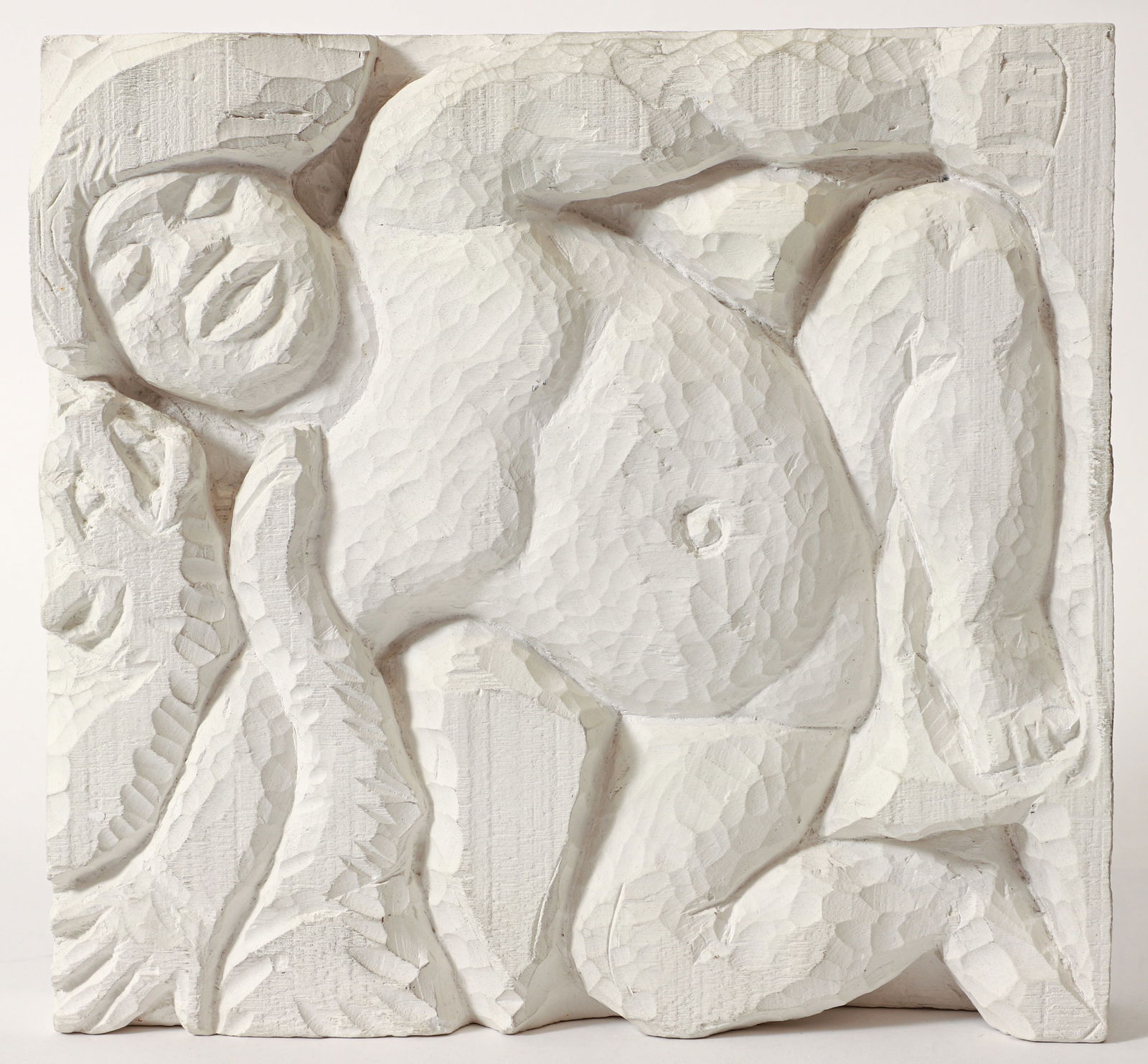 Enrico Glicenstein Female Figure Plaster Bas-Relief (1 of 2)