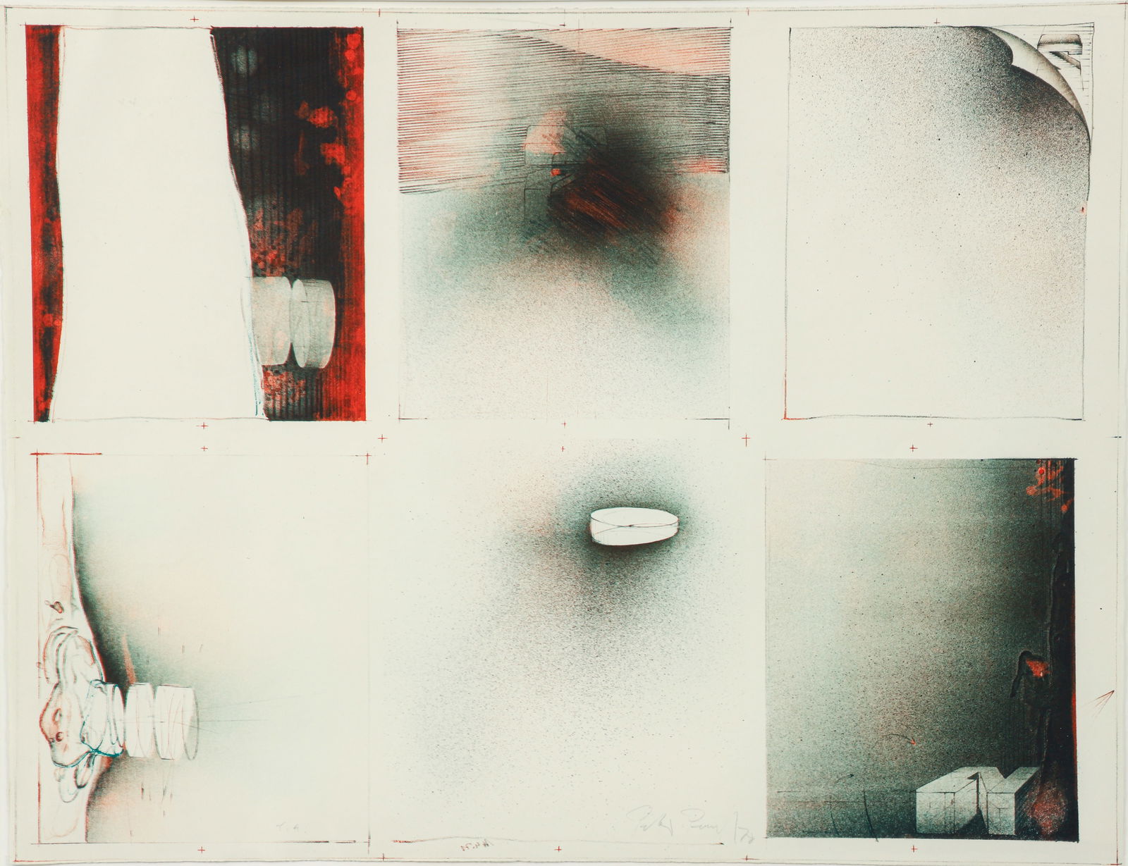 Peter Paul 1978 orig lithograph 6 Vignettes (1 of 3)