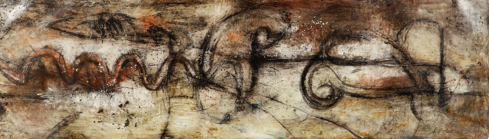 Mark Perlman Untitled circa 1988 mixed media work on paper (1 of 3)