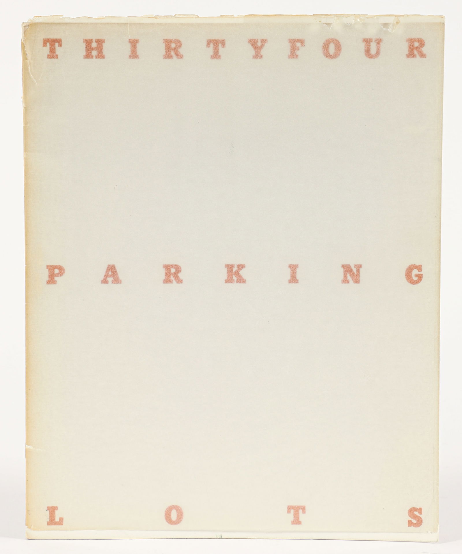 Ed Ruscha Thirty Four Parking Lots in Los Angeles 1967 First Edition (1 of 5)