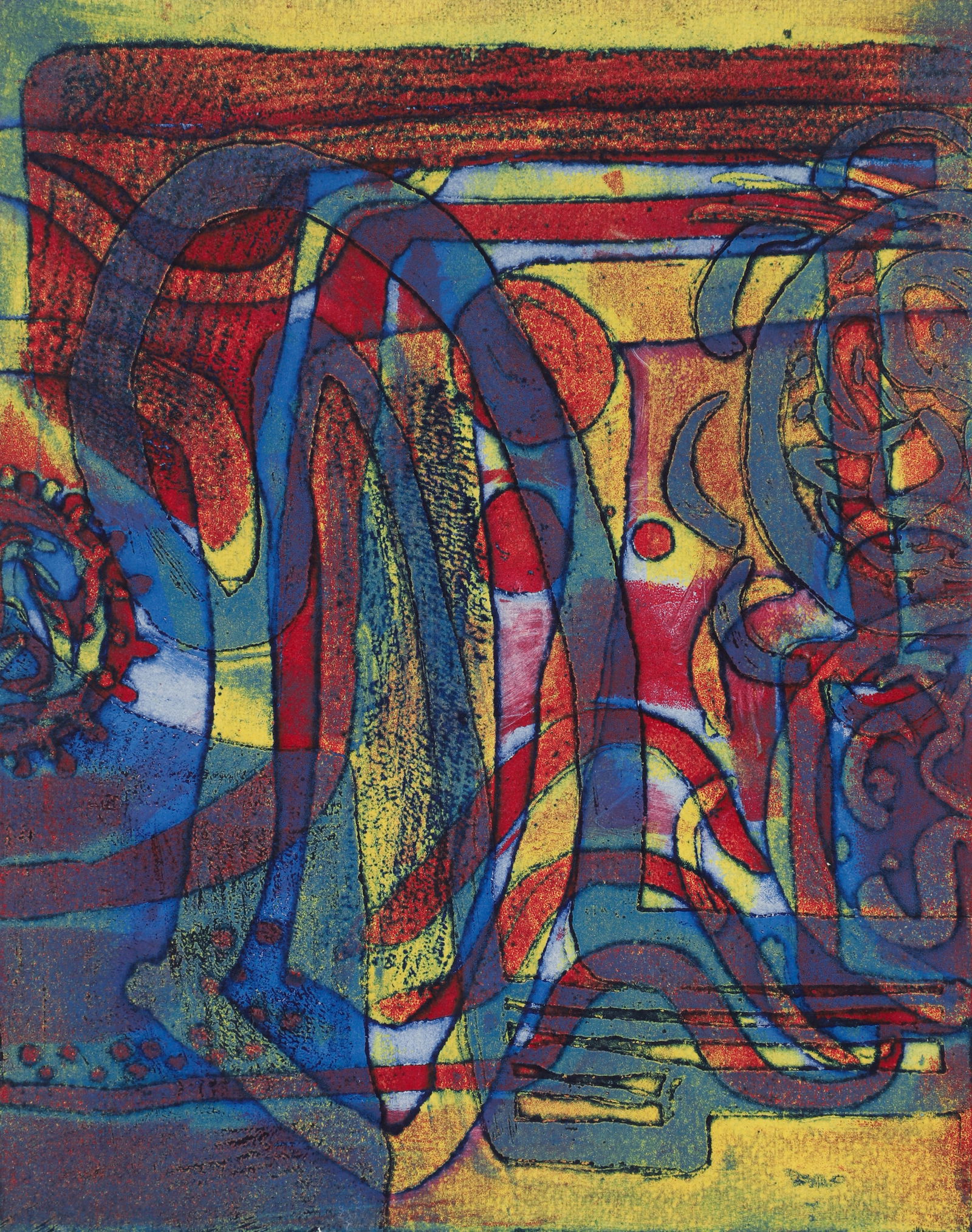 Sadie Shapiro color etching Beyond the Gates (1 of 3)