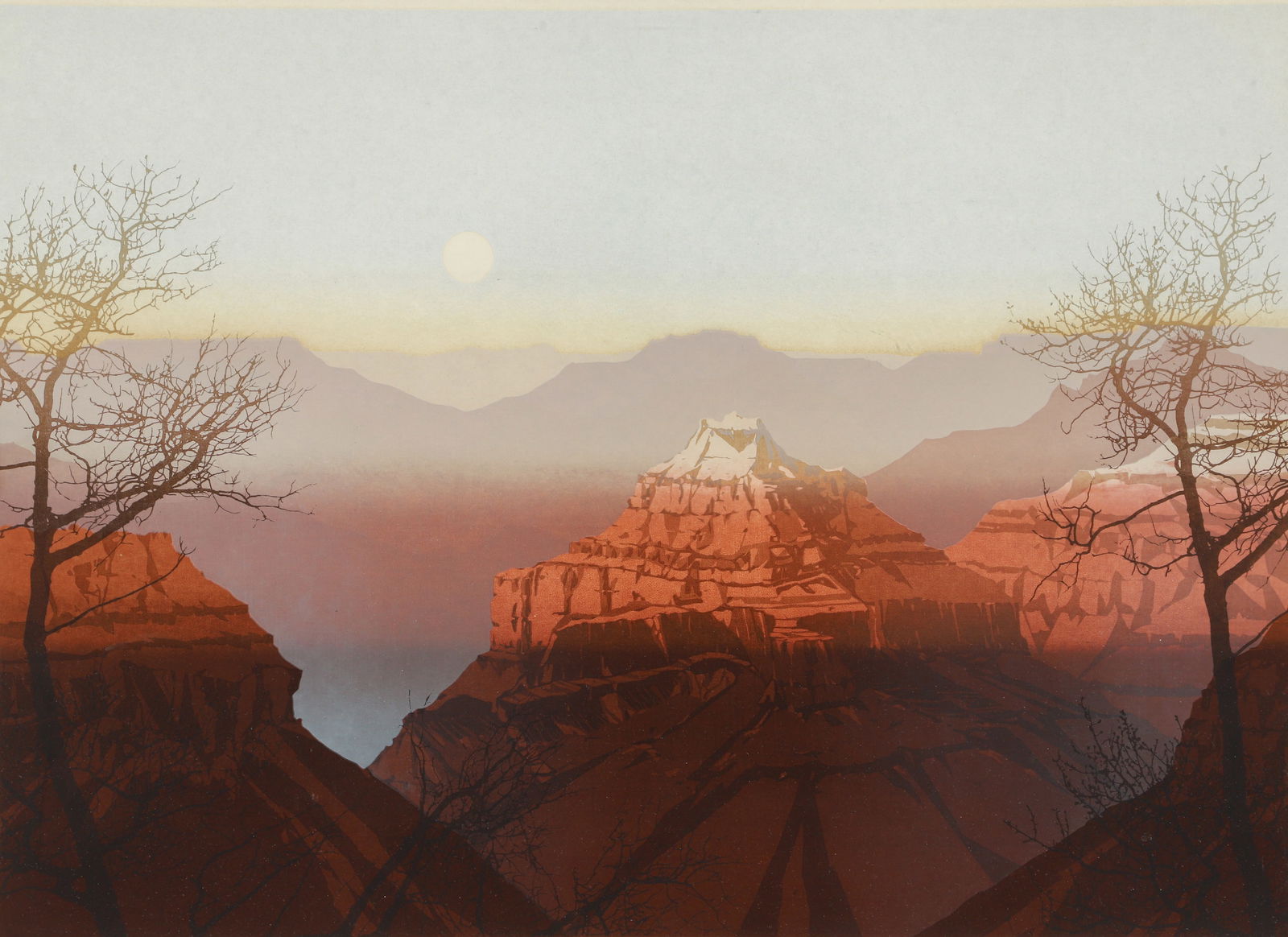 Virgil Thrasher Serigraph on Paper Canyon Mist 1984 (1 of 3)