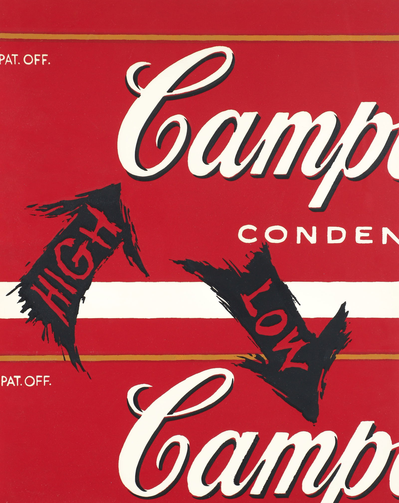 Marley White orig serigraph after Warhol High Camp: White, Marley (20th Century American), High Camp, serigraph printed in colors, 20 x 16 inches, pencil signed, titled, and numbered 6/25, framed measuring 22 x 17 inches.