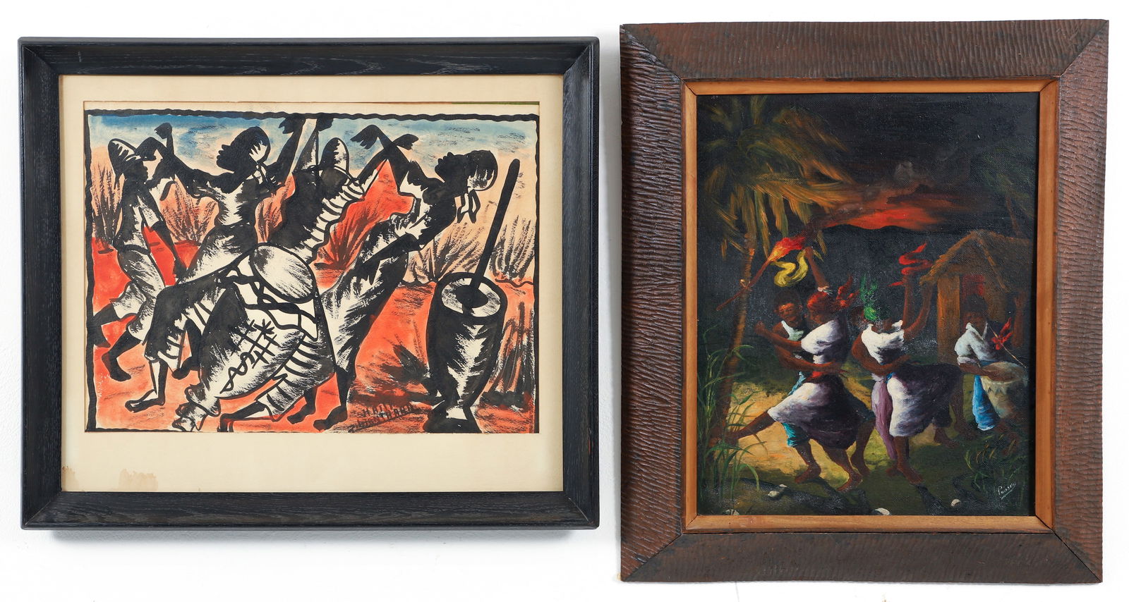 2 Haitian Dance Ritual Paintings, Blanchard, Pascal (1 of 5)