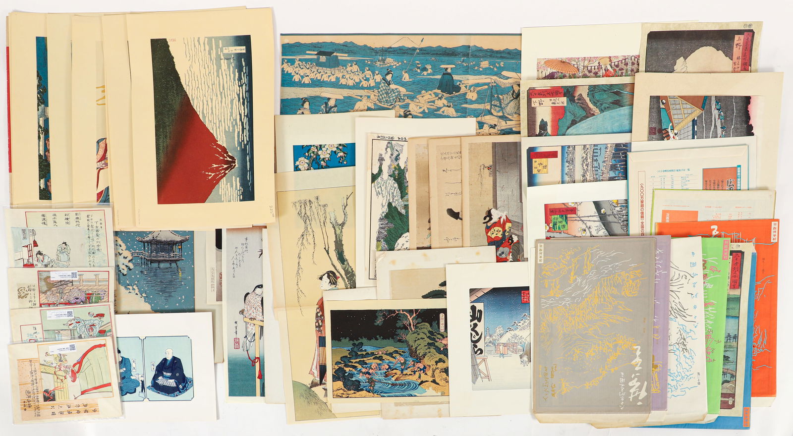 Large Group of Assorted Japanese Prints (1 of 5)