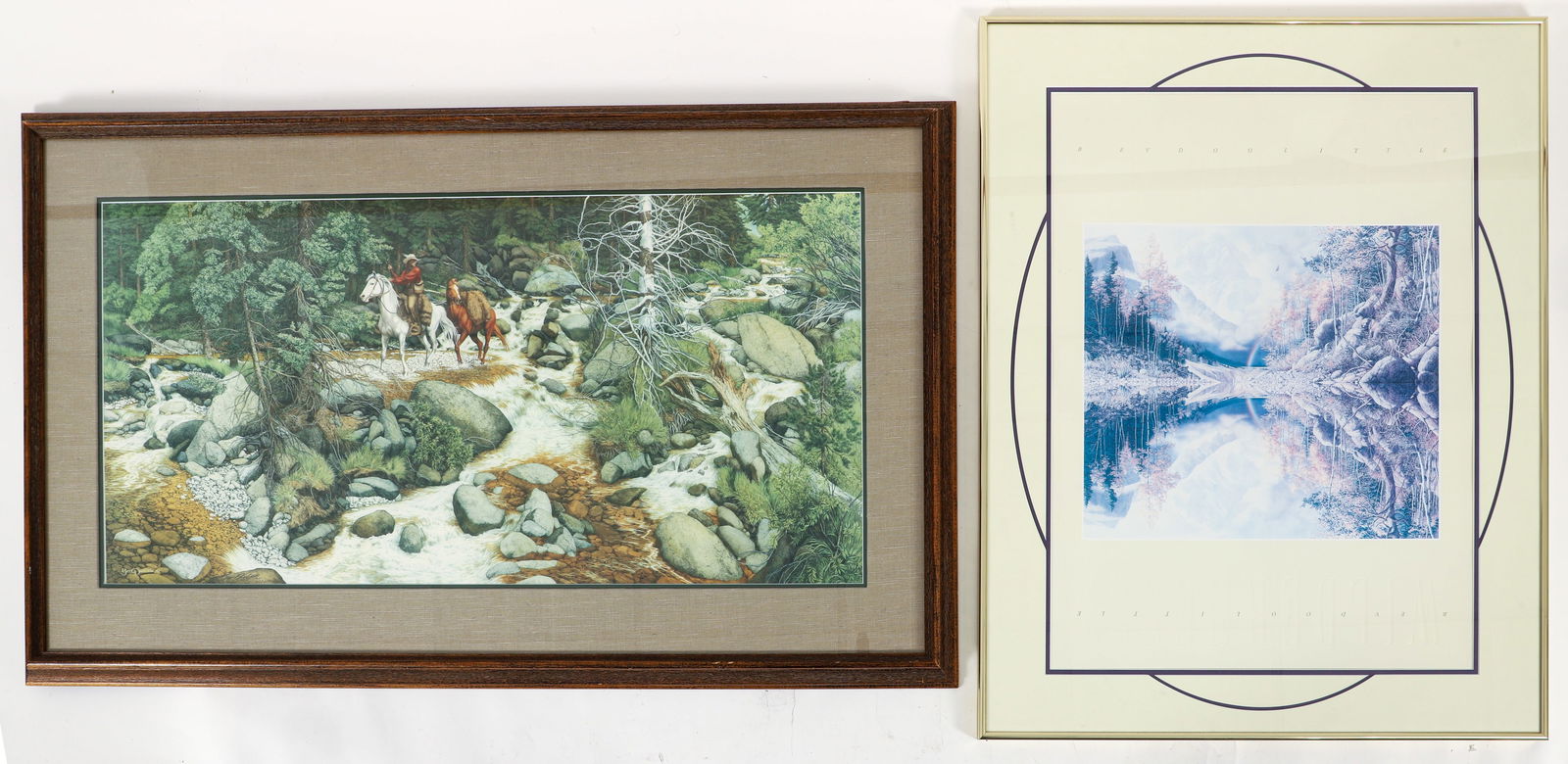 Signed Bev Doolittle Lithograph The Forest Has Eyes Together with a Poster (1 of 4)