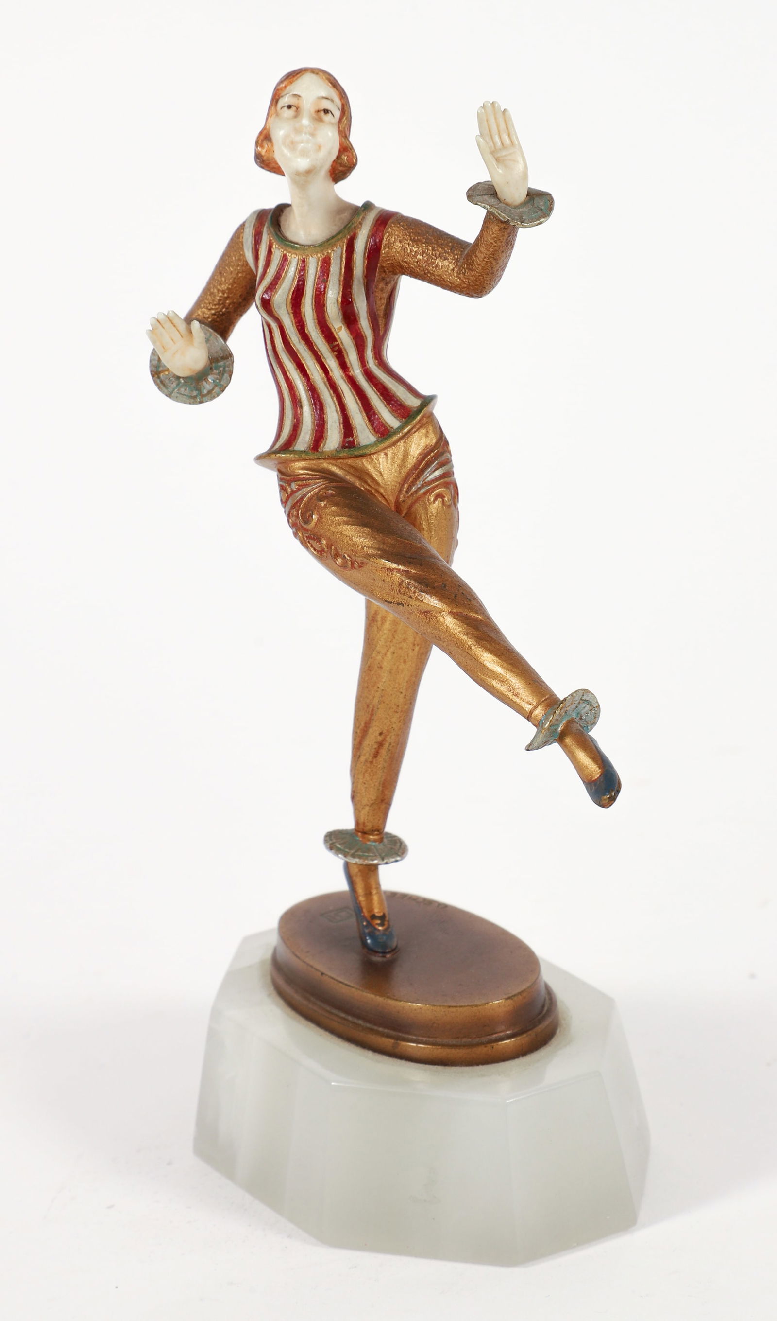 Otto E. Scheer polychromed bronze Dancing Figure - 2
