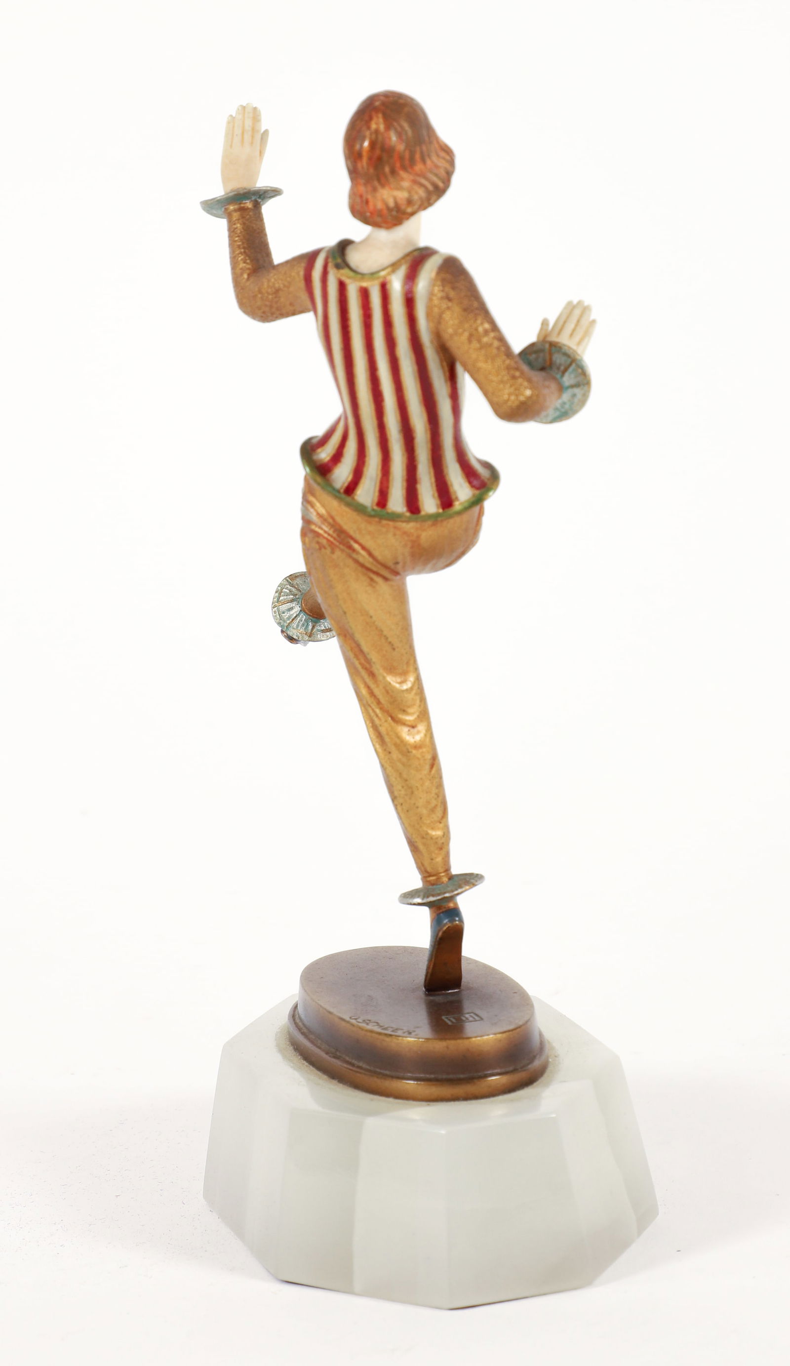 Otto E. Scheer polychromed bronze Dancing Figure - 4