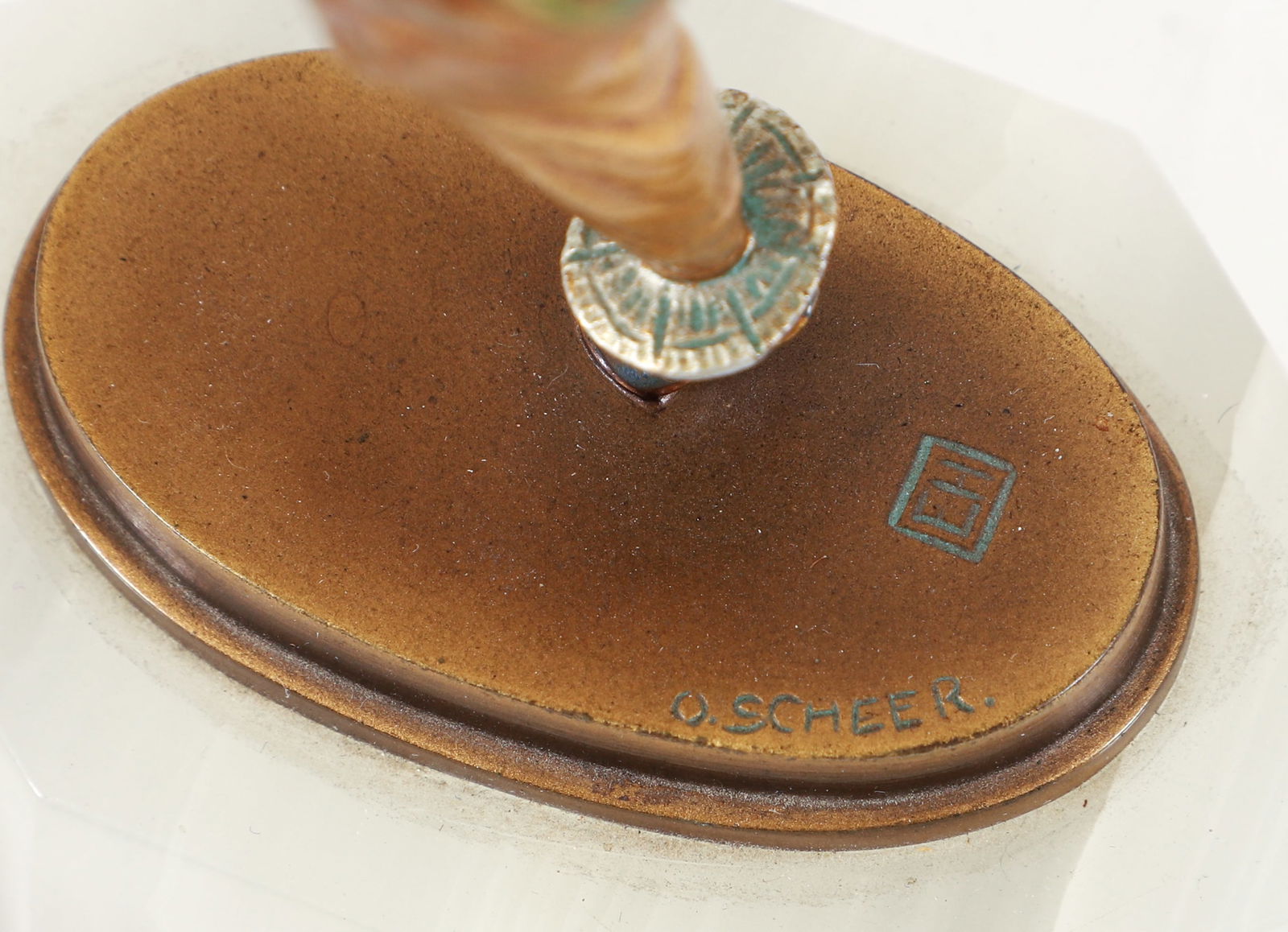 Otto E. Scheer polychromed bronze Dancing Figure - 5