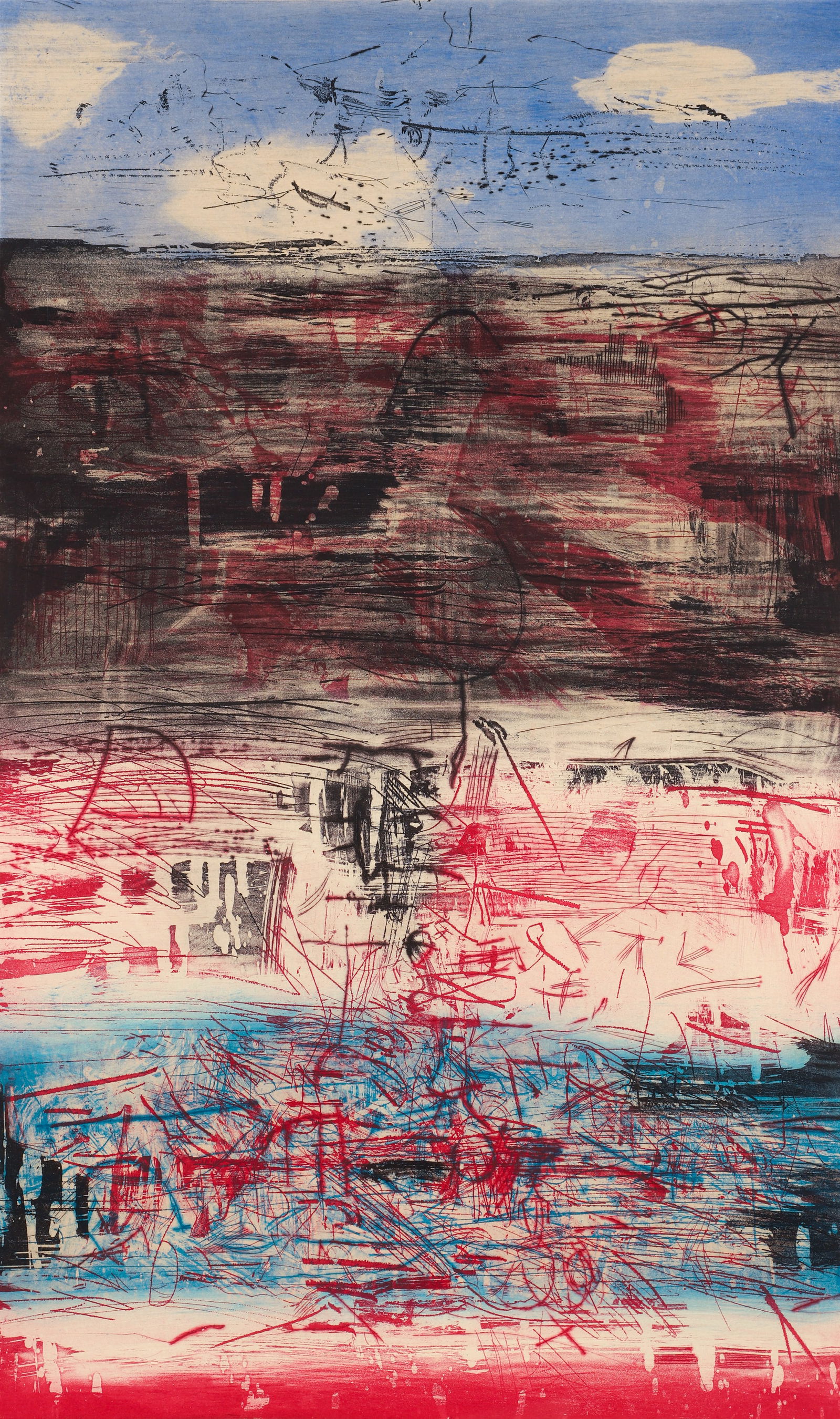 Moo-Chew Wong color etching Ecriture 134 (1 of 3)