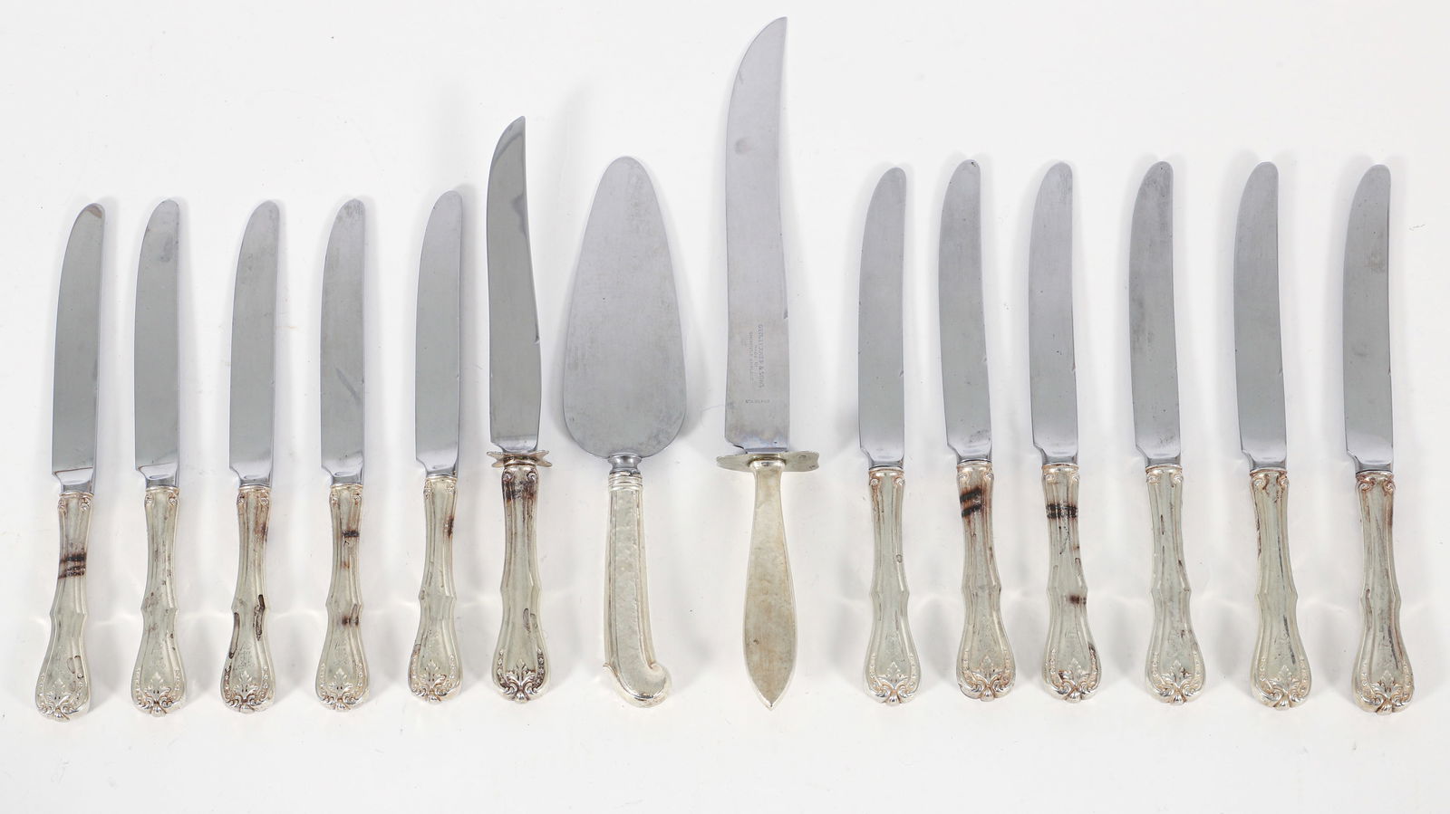 Group of 14 Sterling Silver Handled Knives (1 of 3)