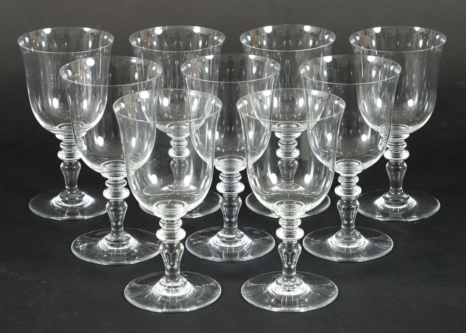 9 Baccarat wine glasses Provence Pattern (1 of 3)