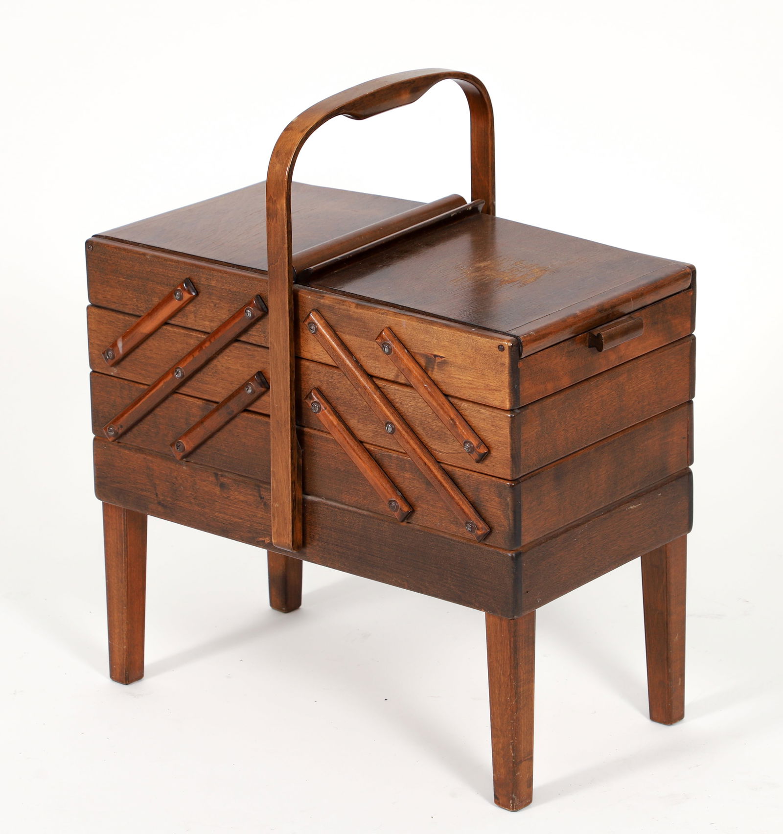 Norway Strommen Bruk Hamar Folding Sewing Box (1 of 5)