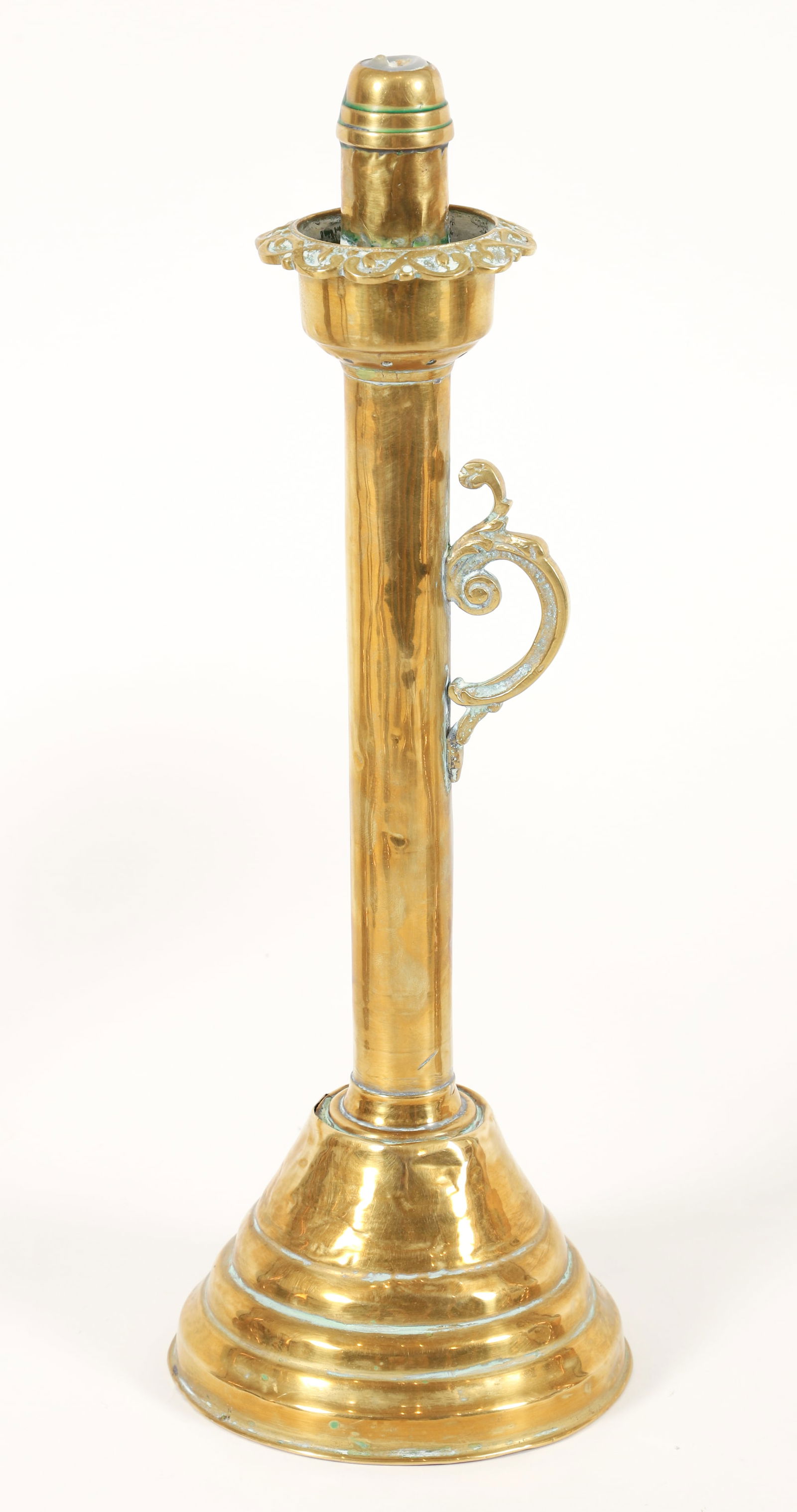 19 Assorted brass candlesticks - 4