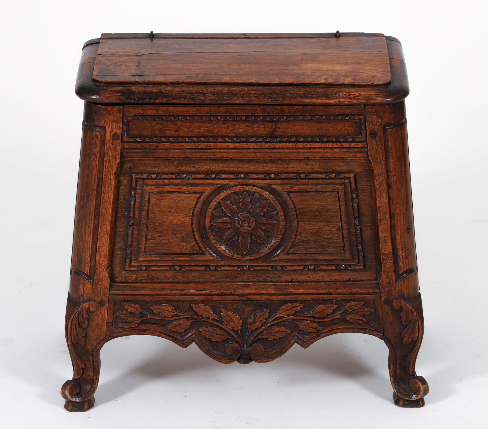 19th Century French Carved Wood Footstool (1 of 4)