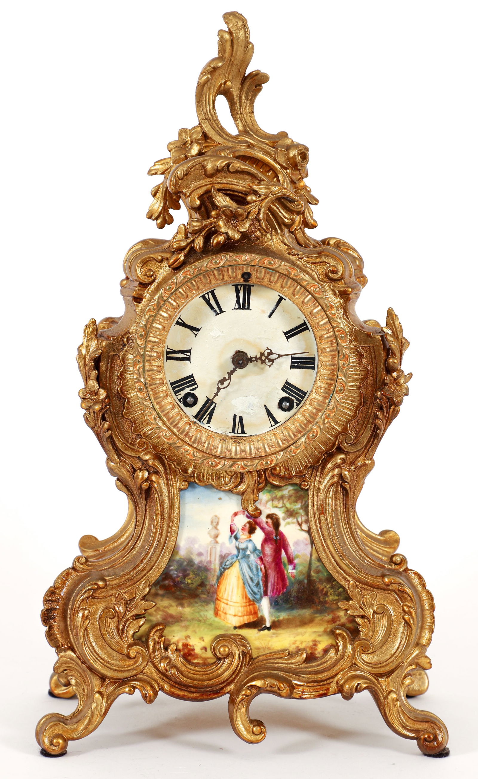 Louis XV Style Bronze Ansonia Mantel Clock (1 of 7)