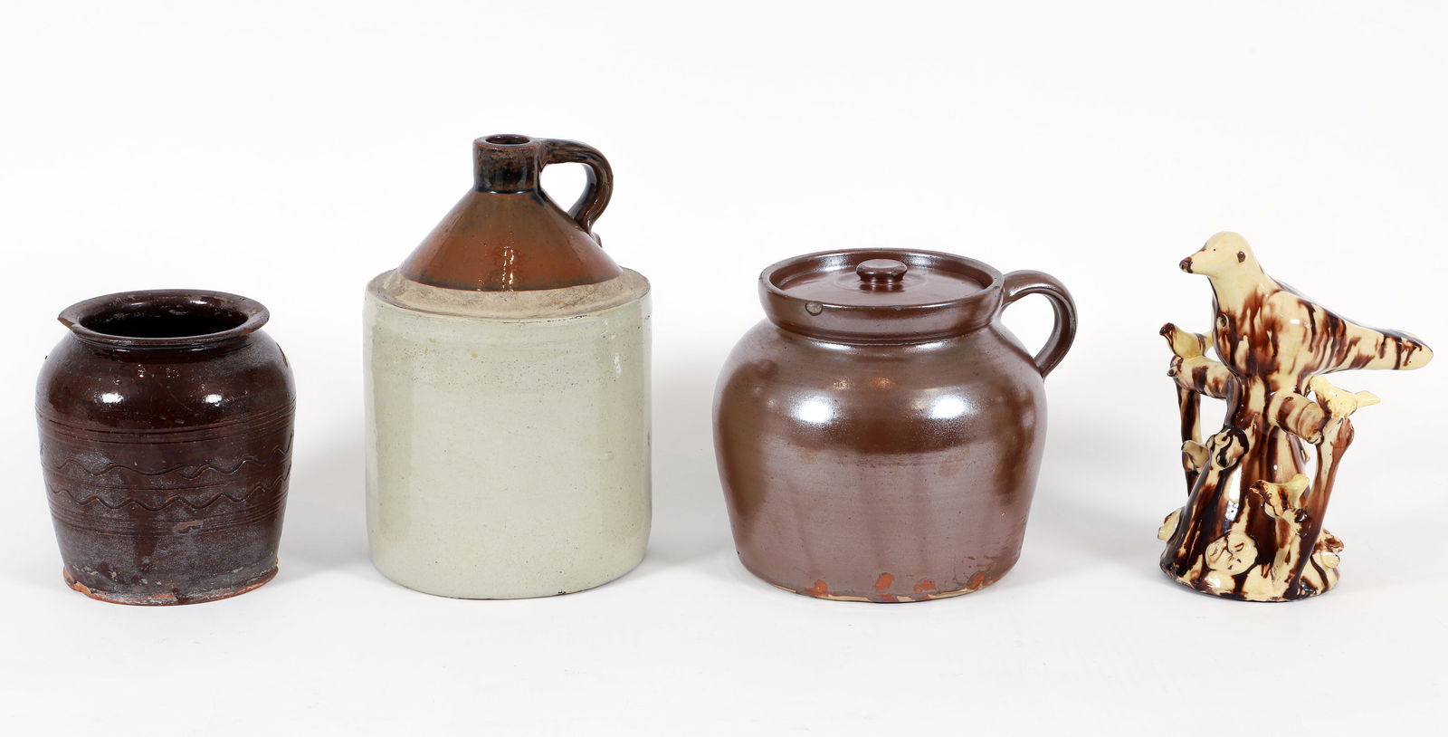 Collection of 4 19th Century American Earthenware Pieces (1 of 5)