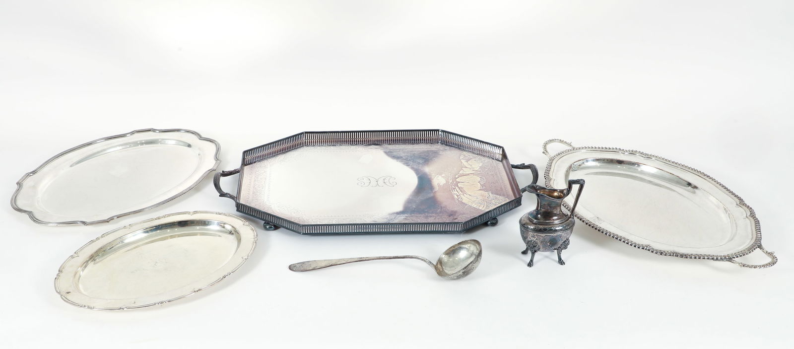 Group of 6 Silverplate Tableware Pieces (1 of 9)