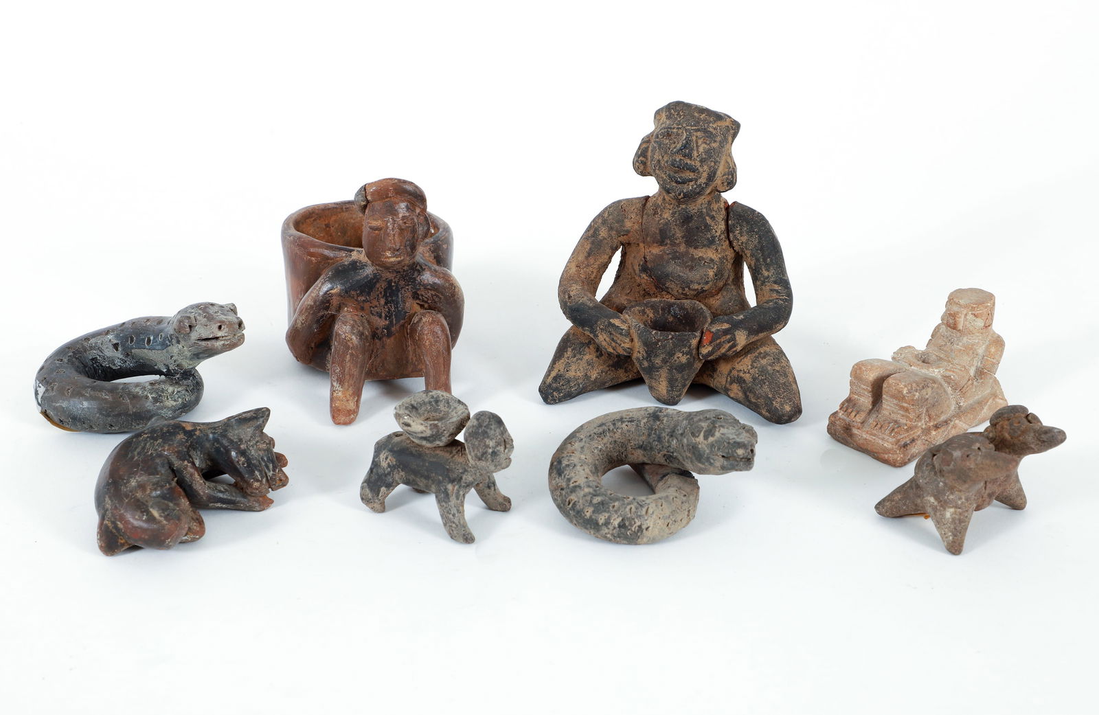 8 Pre-Columbian Pottery Figures (1 of 6)