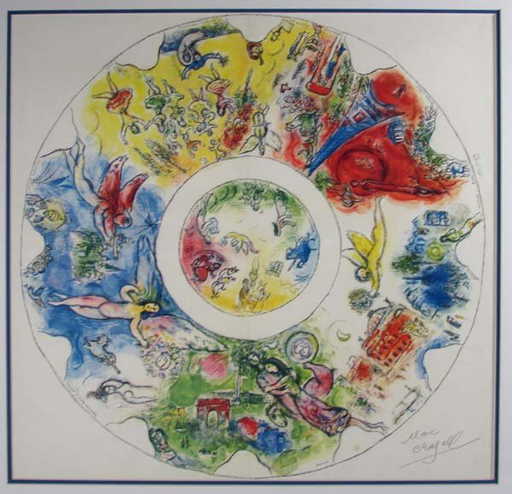 Marc Chagall Paris Opera Ceiling Lithograph