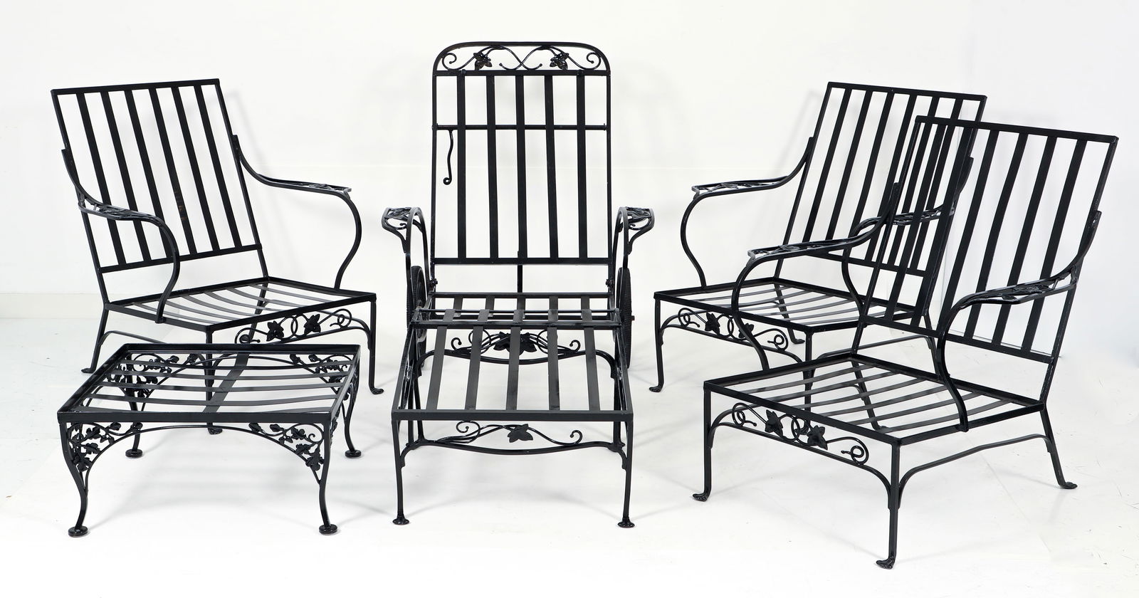 5 Piece Garden Suite Attr. to Salterini, Mount Vernon Pattern (1 of 6)