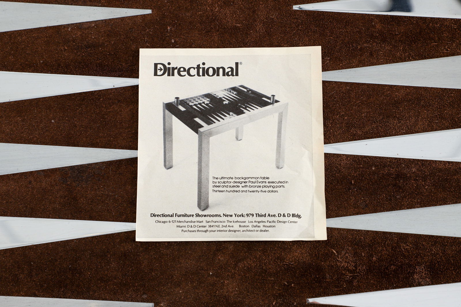 Paul Evans for Directional Backgammon Table - 7