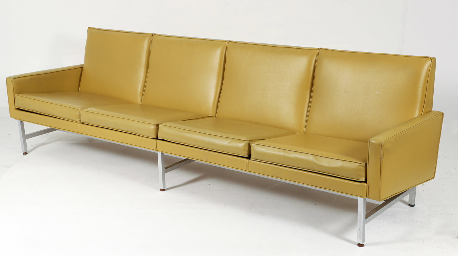 Thonet 4-Seat Sofa in Golden Yellow (1 of 6)