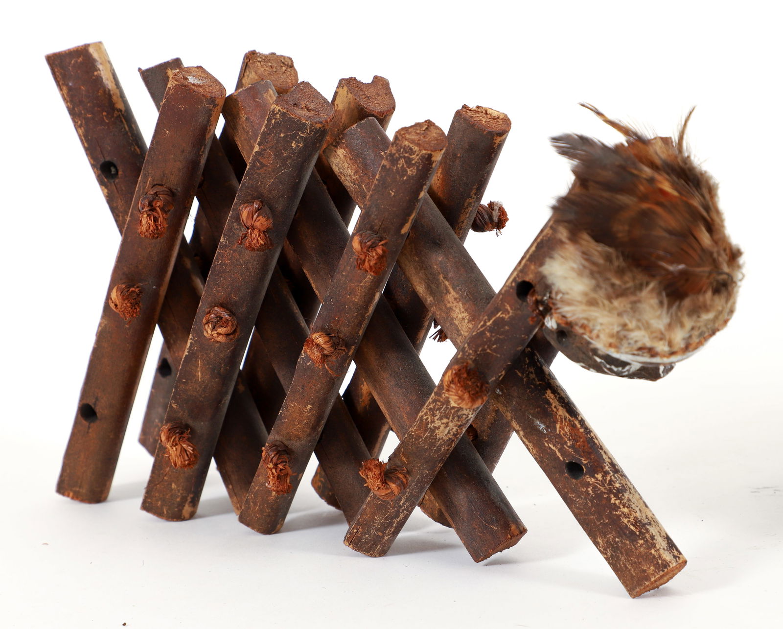 2 Pende Divination Instruments Together with a Basket - 3