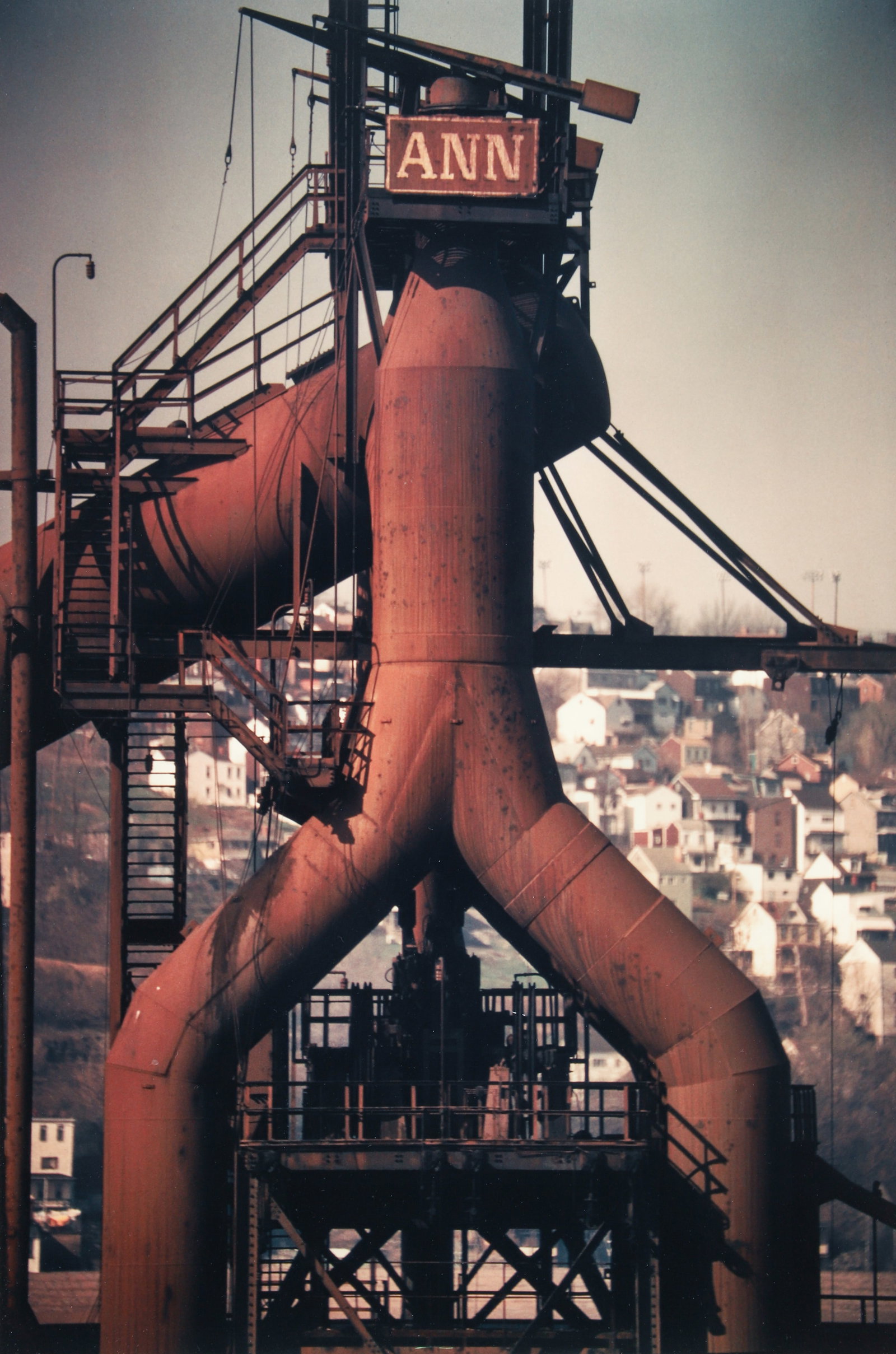 Pamela Bryan Pittsburgh Industrial Color Photograph Signed: Bryan, Pamela Z. (American/Western PA, b. 1944), Homage to Ann (Jones and Laughlin, Pittsburgh), taken in 1984, printed in 2001, color photograph, signed, dated, titled, numbered 8/10 and inscribed