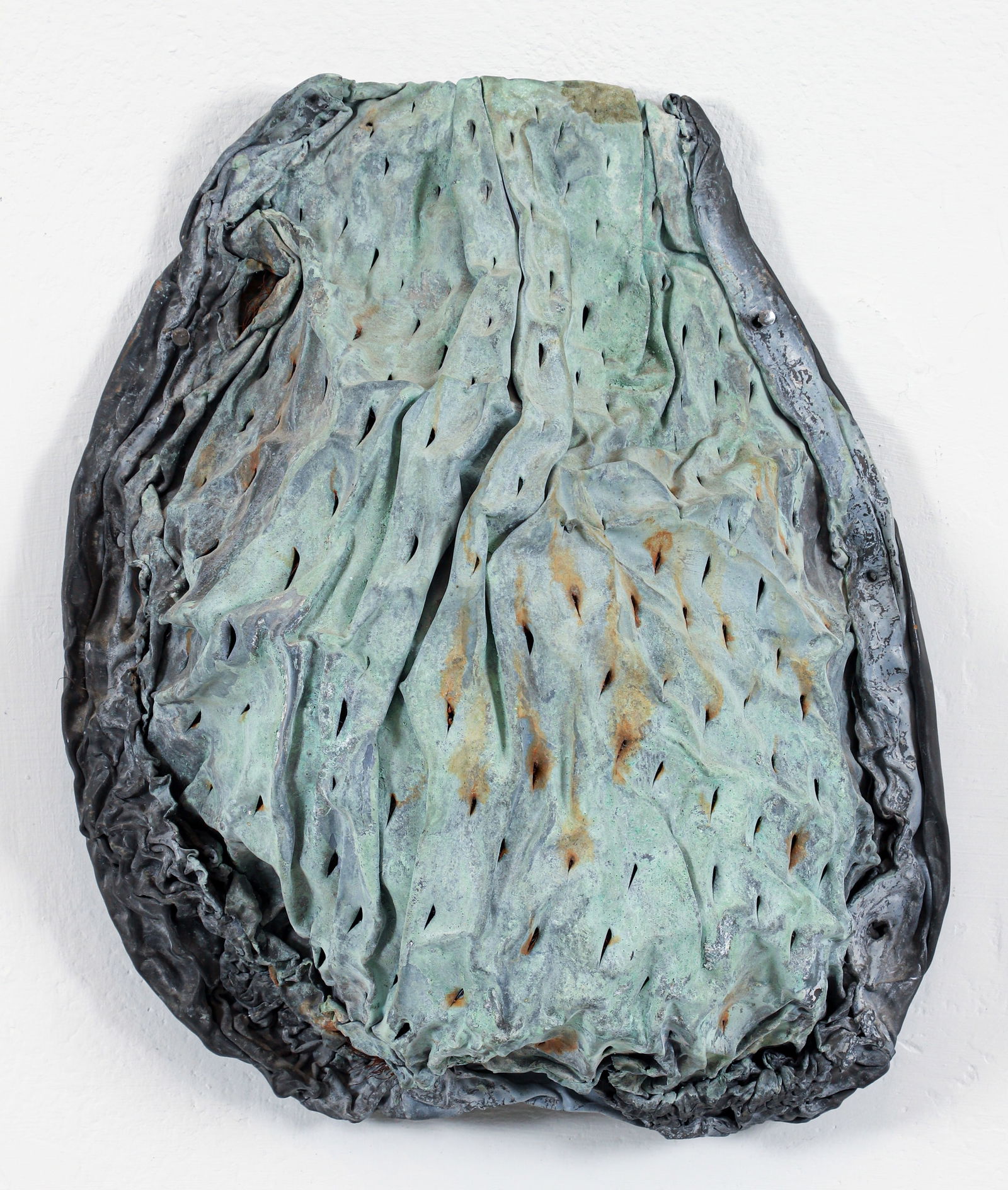 Veronica Ryan Fruit Stone Resin Sculpture: Ryan, Veronica (Montserrat/British, contemporary), Untitled Wall Sculpture [Fruit Stone], c.2000, resin and steel wool, apparently unsigned, 15 x 12 x 5 inches. Ryan won the Turner Prize, the most pre
