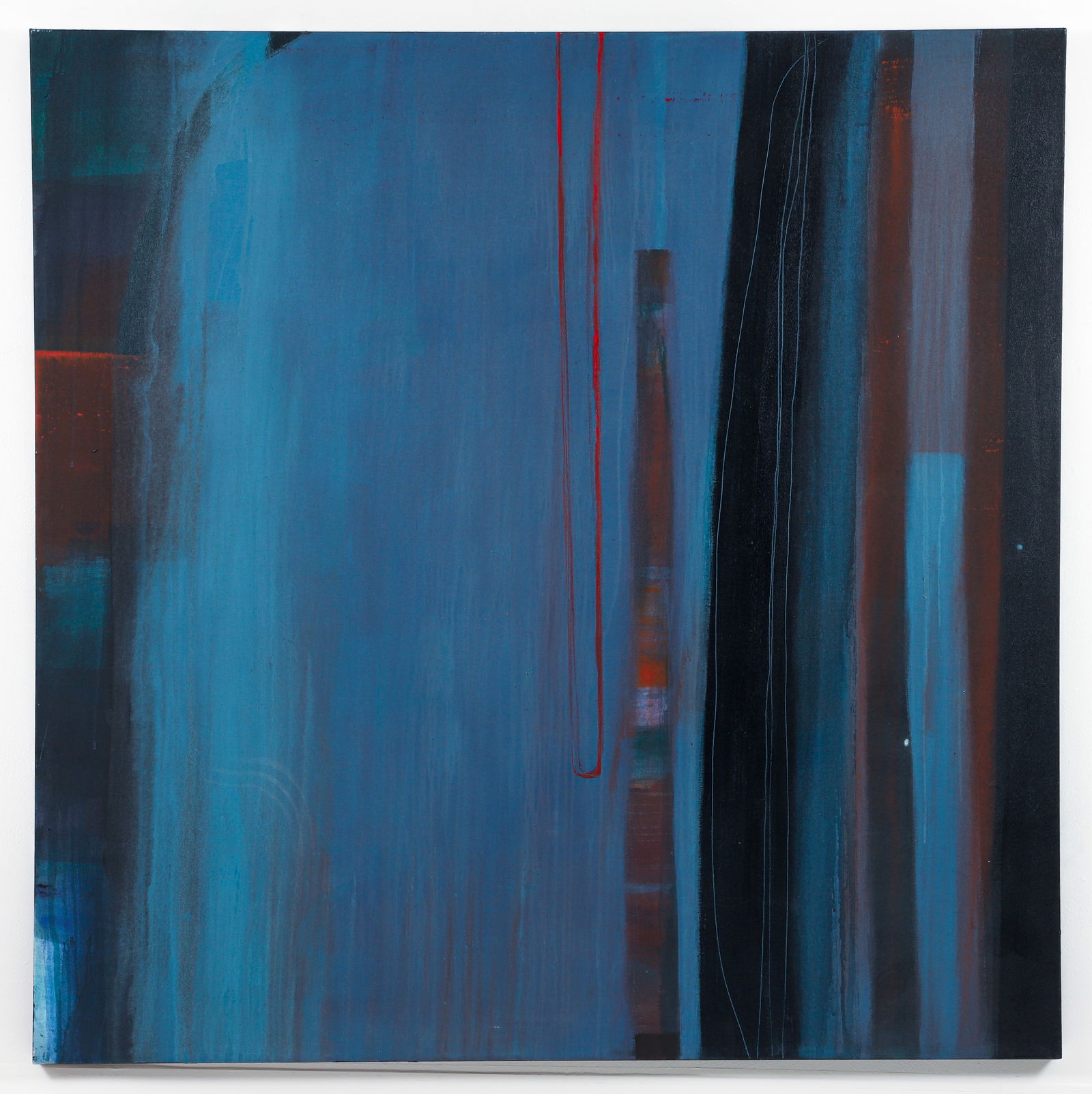Susana Amundarain 1995 painting Water Door: Amundarain, Susana (Contemporary Venezuelan/American), Water Door, 1995, acrylic on canvas, 60 x 60 inches, signed, dated, and titled on canvas reverse. Susana Amundarain's work has been exhibited