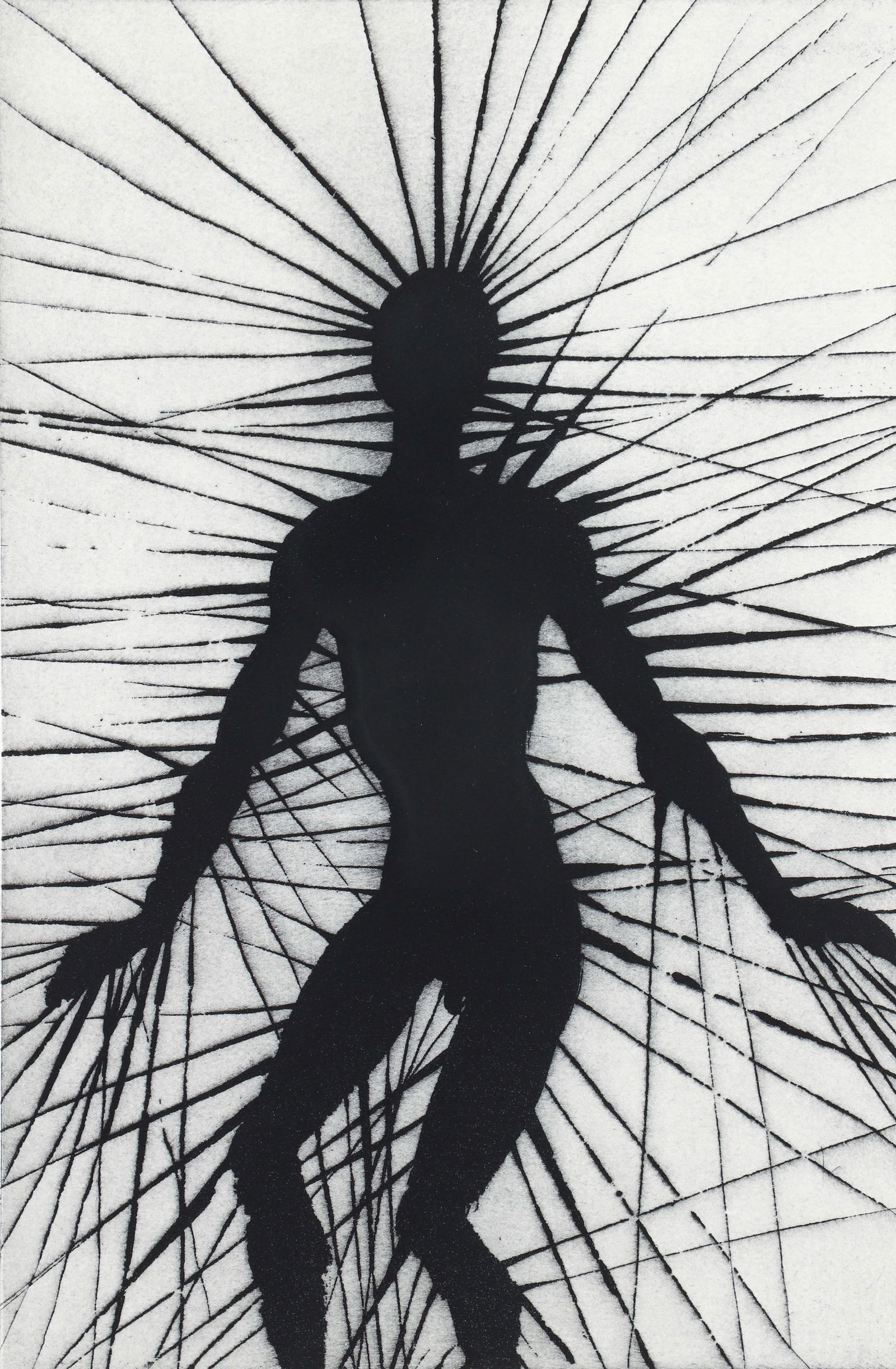 Antony Gormley Etching and Aquatint on Paper 2001: Gormley, Sir Antony (British, B. 1950), Untitled [Some of the Facts], 2001, etching and aquatint on Somerset wove paper, editioned 63/200, signed and dated in pencil along lower margin. Image 14.25 x