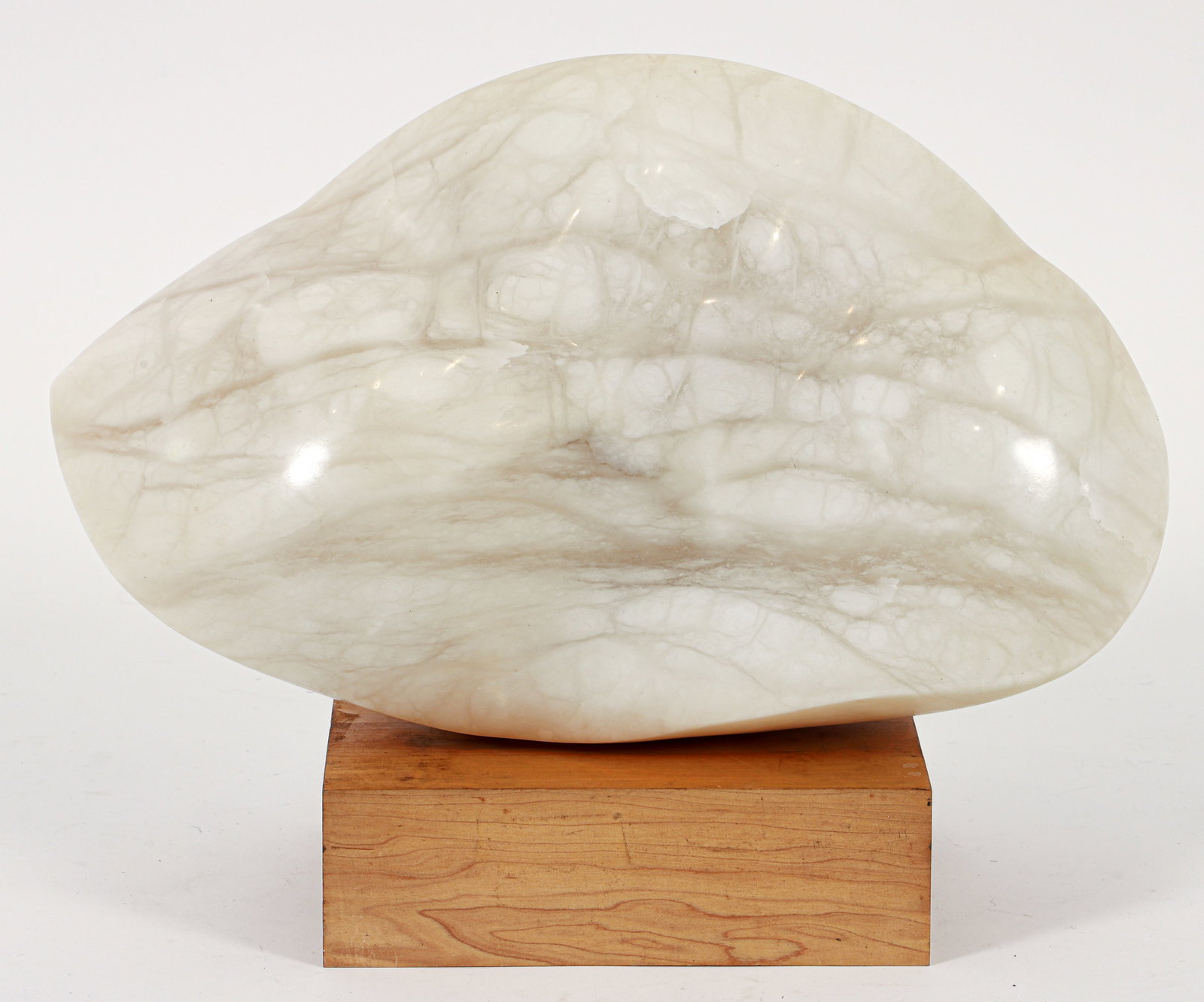 Erwin Kalla Abstract Marble Sculpture on Base (1 of 5)