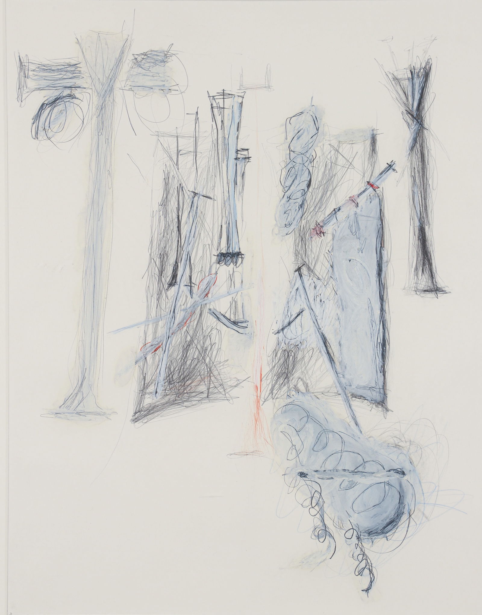 Katherine Porter 1977 Work on Paper Abstraction (1 of 2)