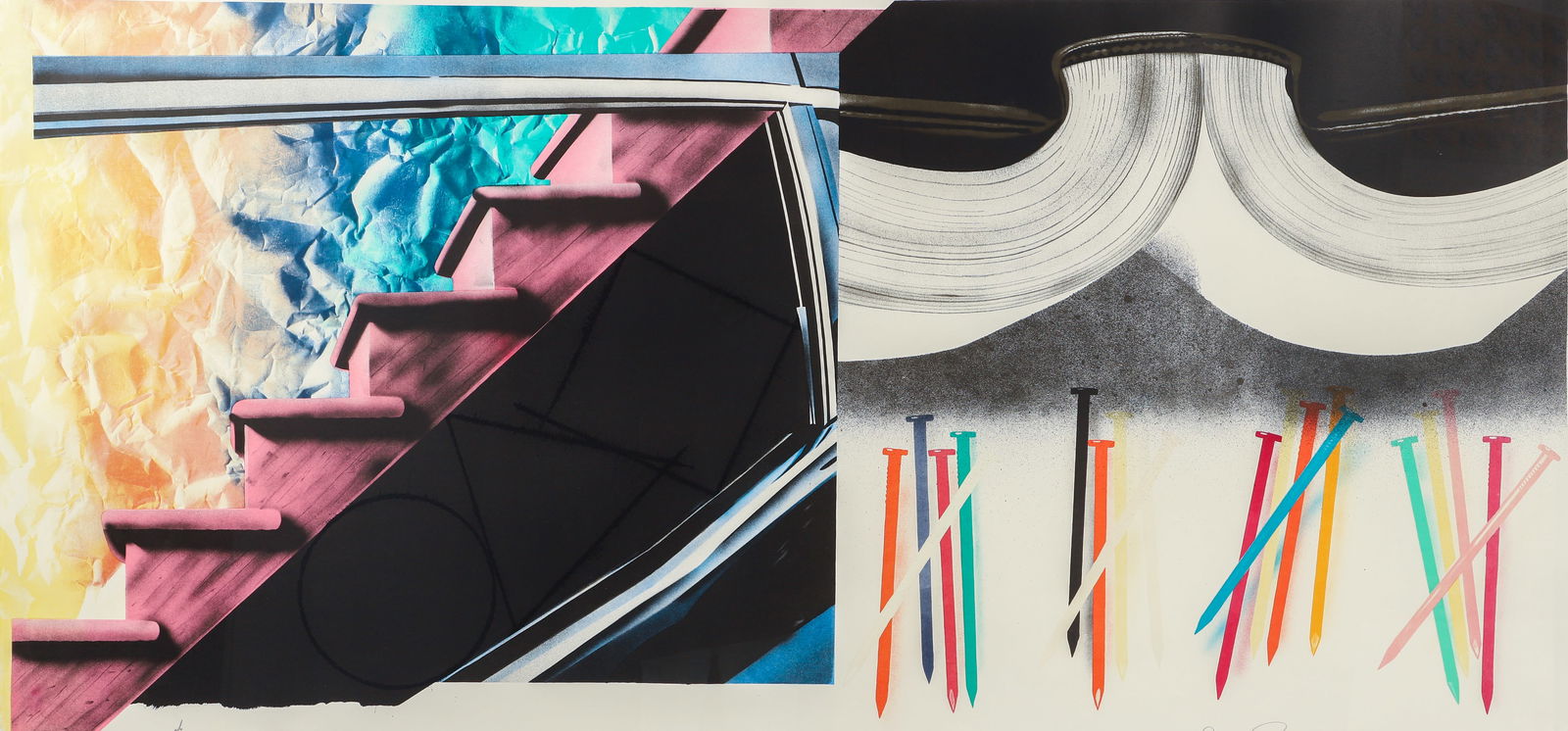 James Rosenquist Off the Continental Divide Original Lithograph 1973-74 (1 of 5)