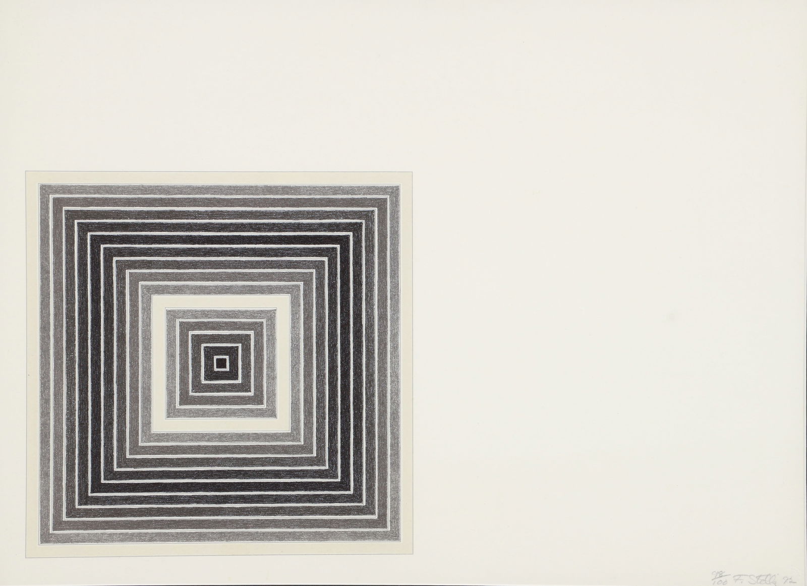 Frank Stella Sharpsville Signed Lithograph 1972 (1 of 3)