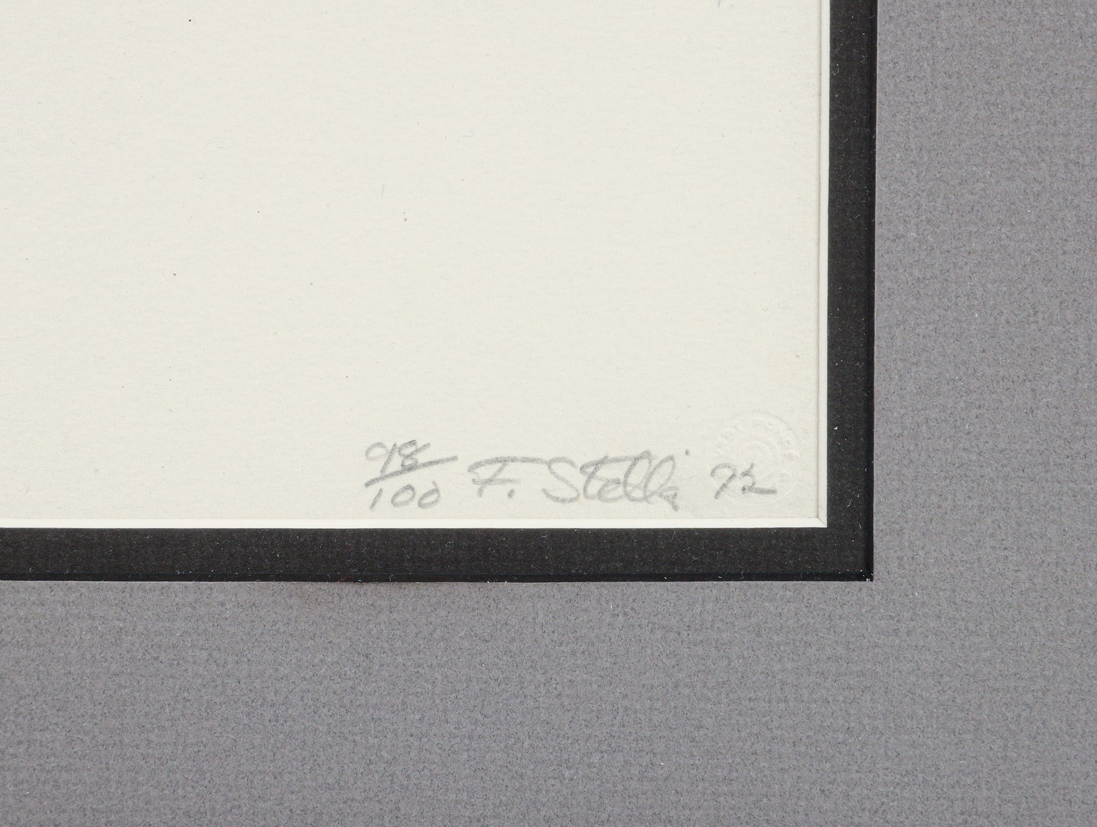 Frank Stella Sharpsville Signed Lithograph 1972 - 3