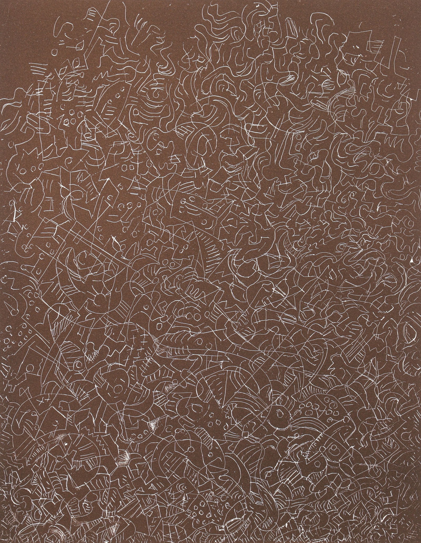 Mark Tobey Psaltery First Form 1974 Etching Signed (1 of 3)